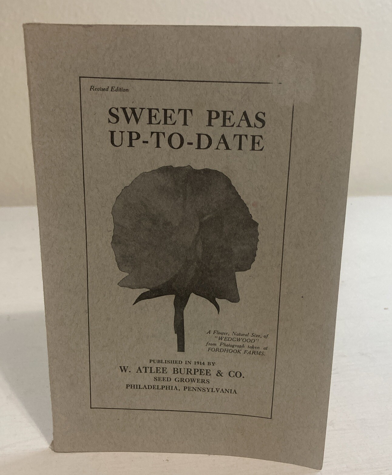 Sweet Peas Up-To- Date Published in 1914 By W. Atlee Burpee & Co
