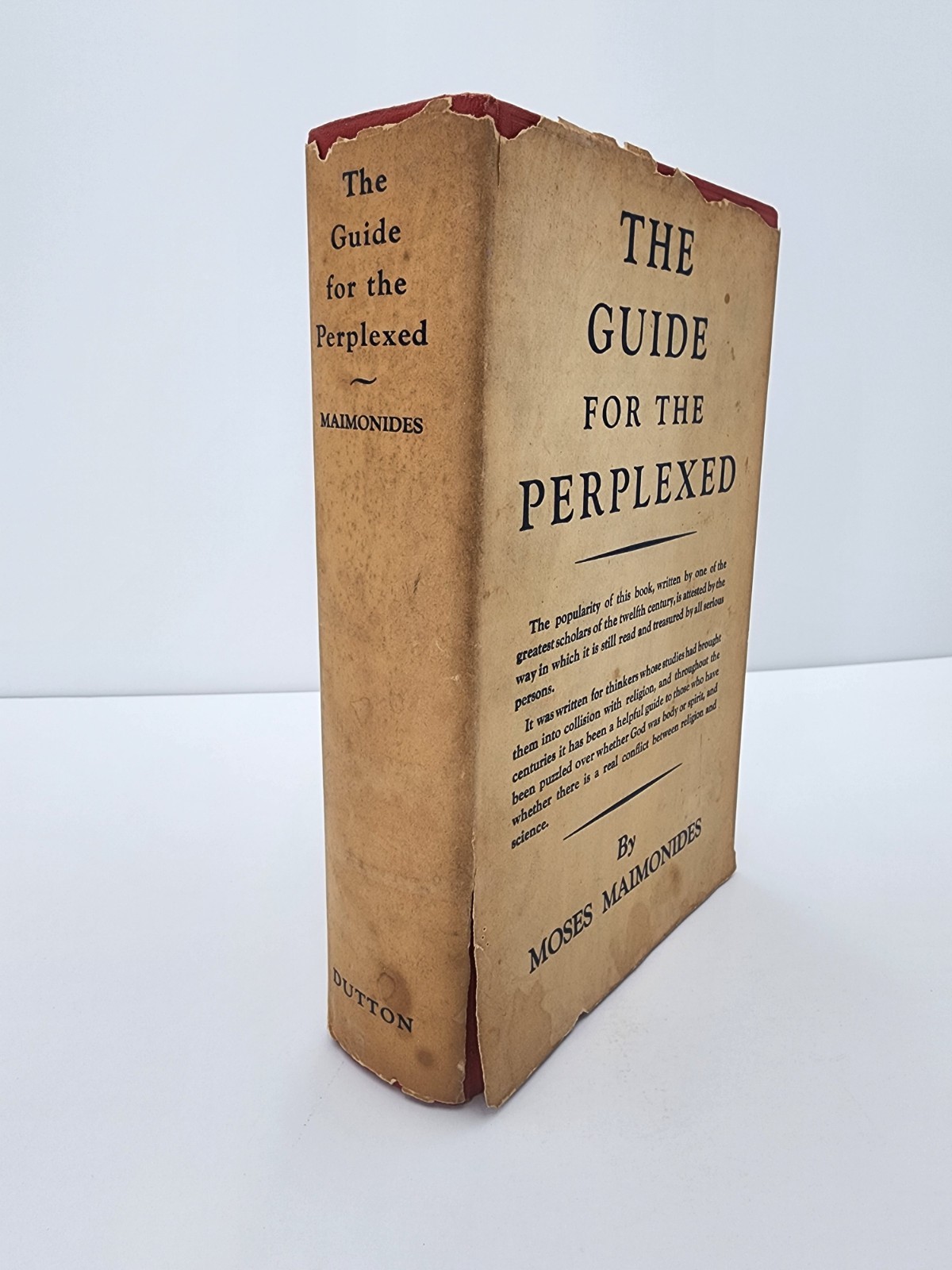 The Guide for the Perplexed Moses Maimondes 1936 Friedlander Translation Hardcov