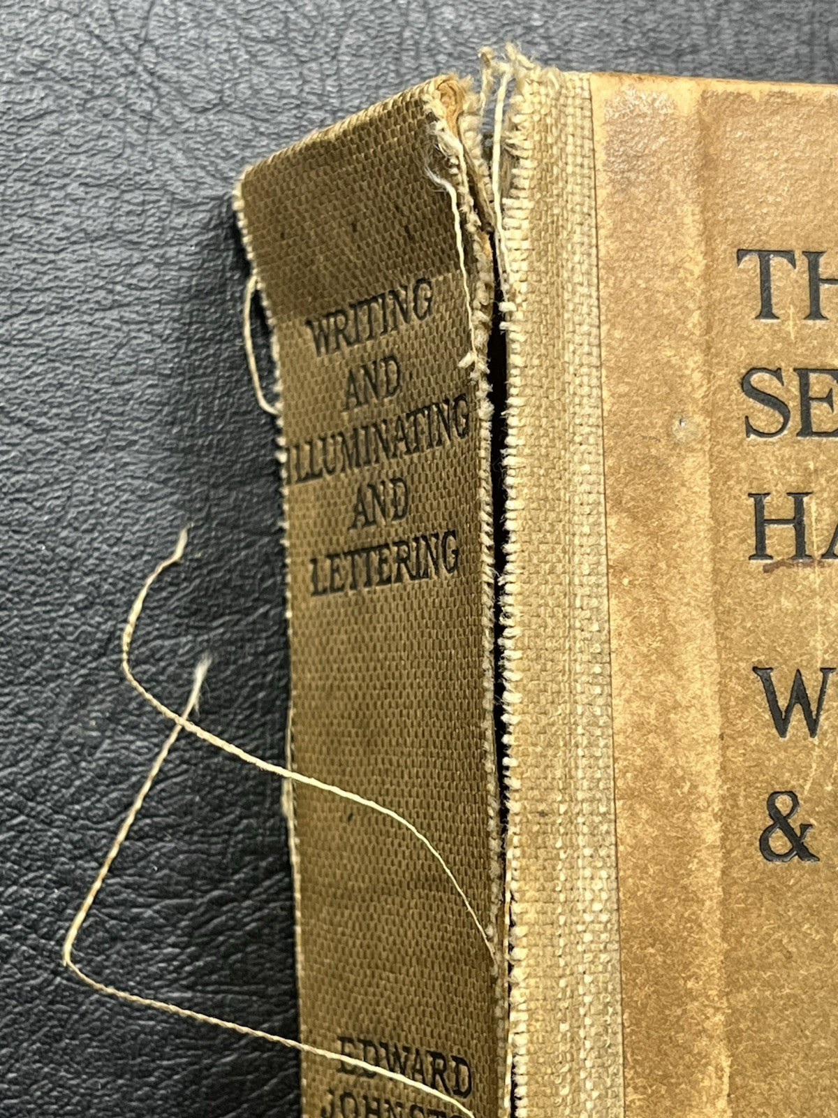 Edward Johnston Writing Illuminating Lettering Antique HC 2nd Ed Calligraphy