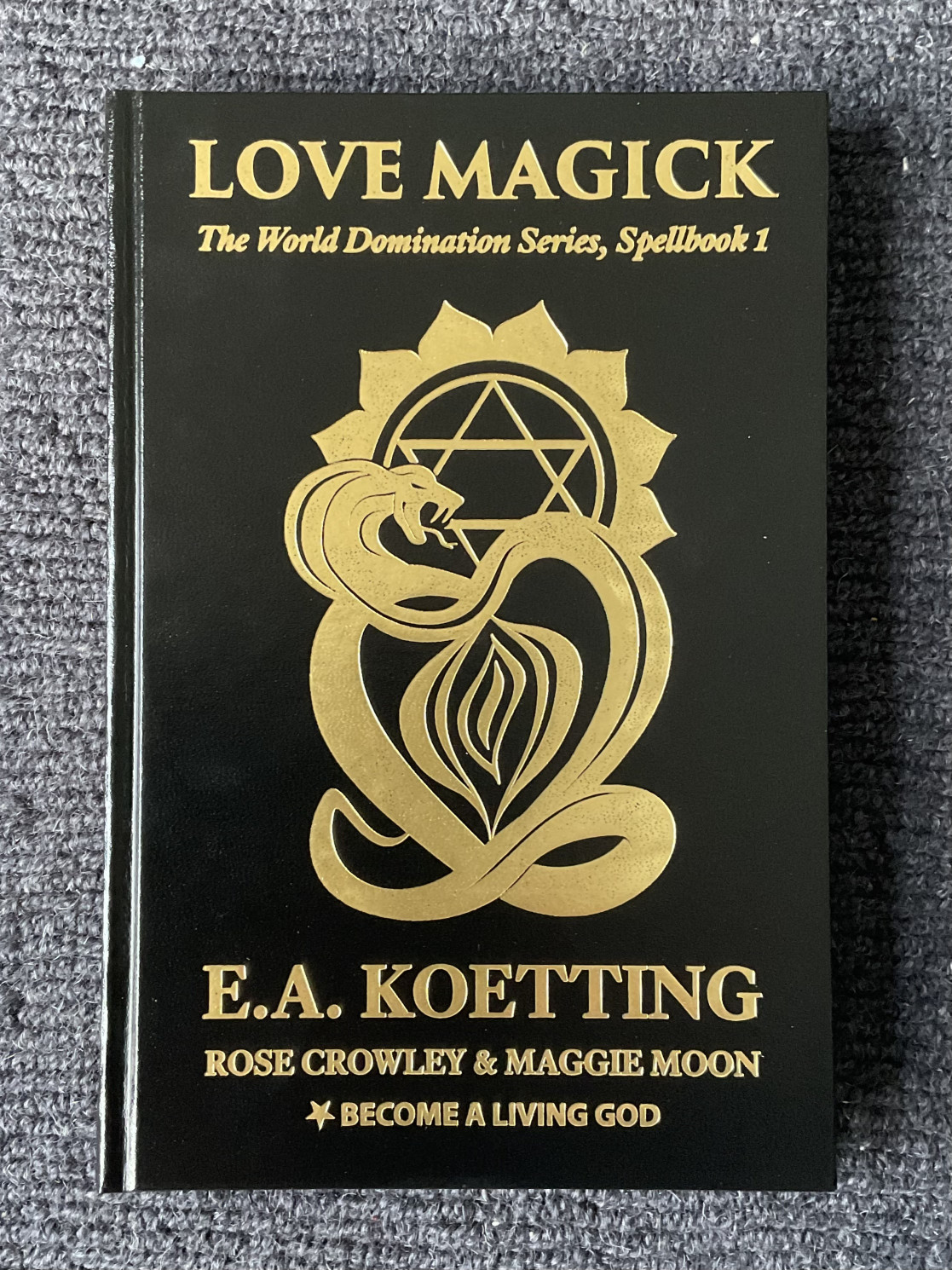 Love Magick BALG Become A Living God Leather Grimoire Spellbook Koetting Occult