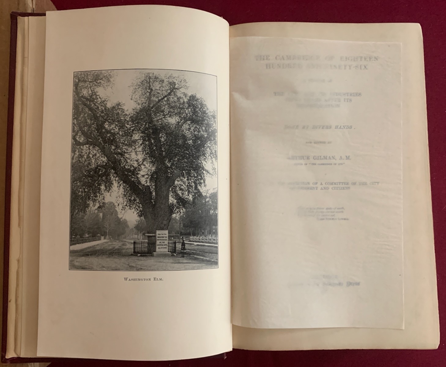 Cambridge Massachusetts 1896 City History & Present State American New England