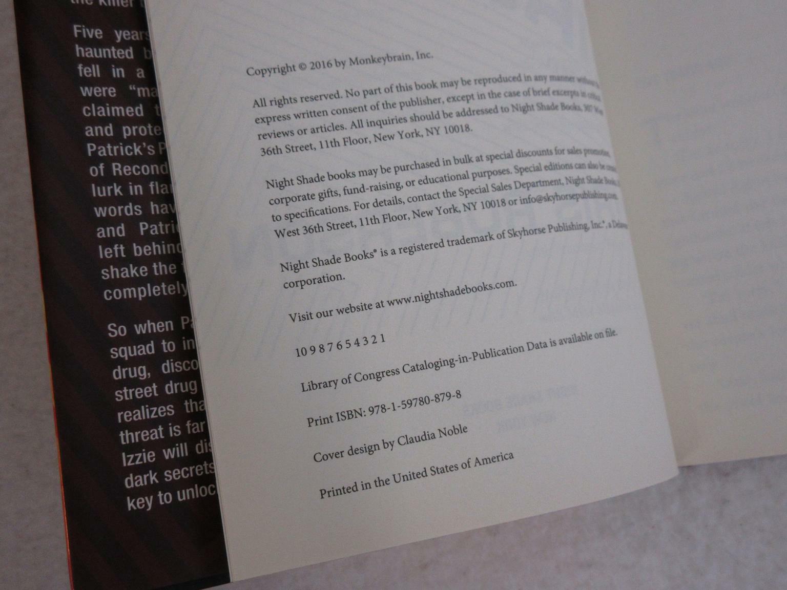 SIGNED Chris Roberson FIREWALK 2016 Night Shade Books, NY First Edition/Printing