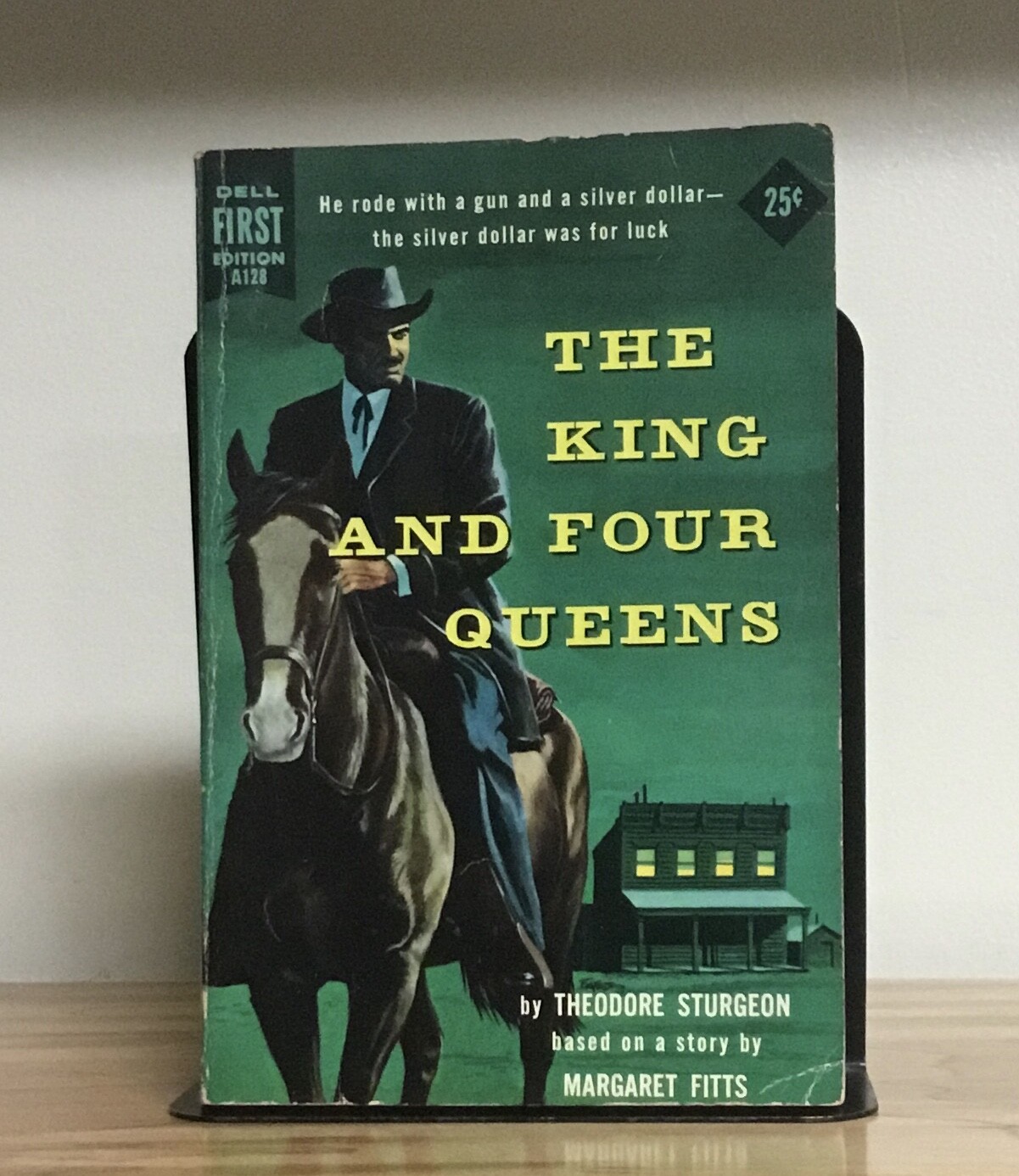 1956 King Four Queens Clark Gable Sturgeon Fitts Paperback 1st Ed Dell GOOD con