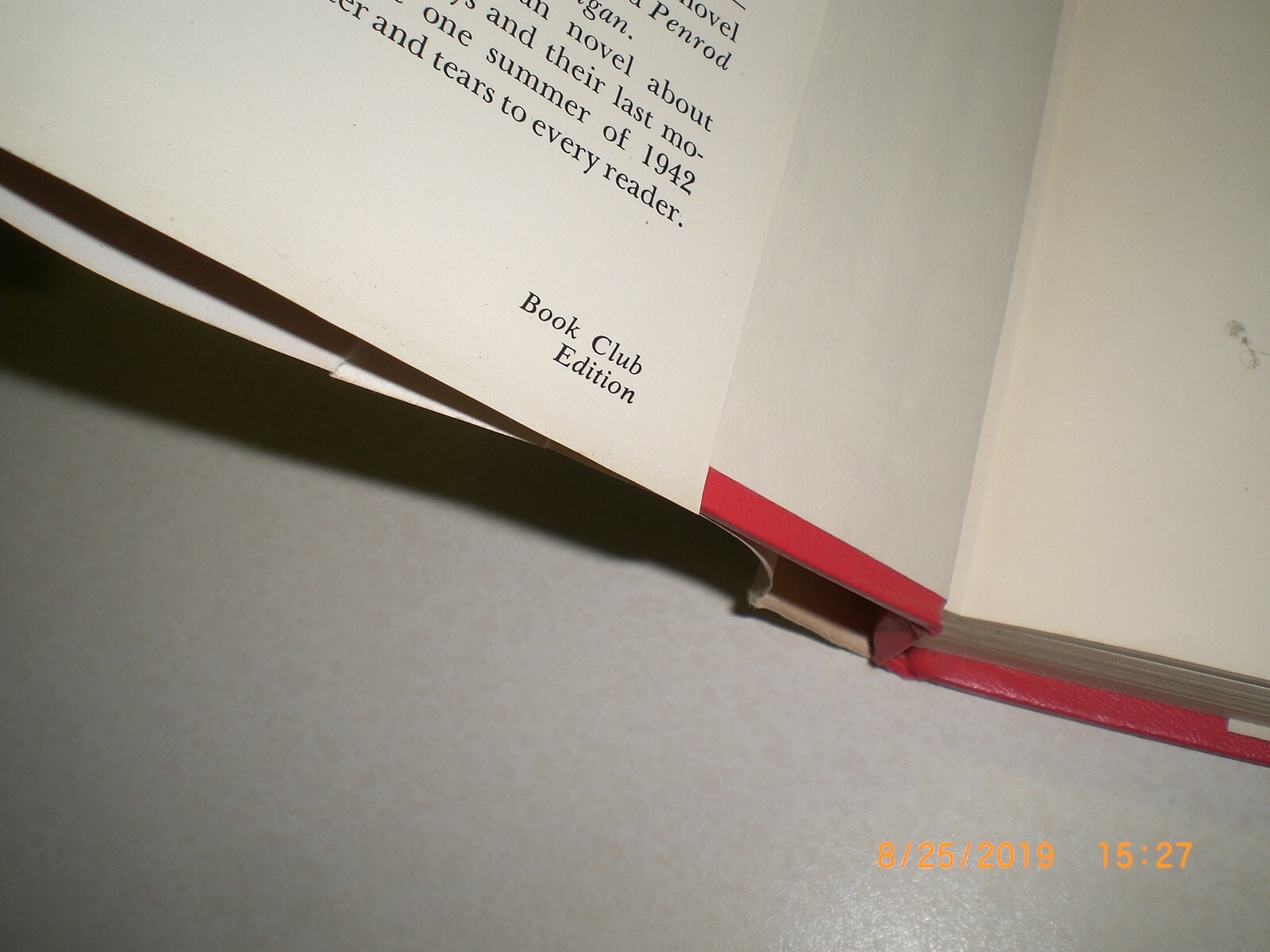 Summer of 42 a Novel by Herman Raucher Vintage Hardcover