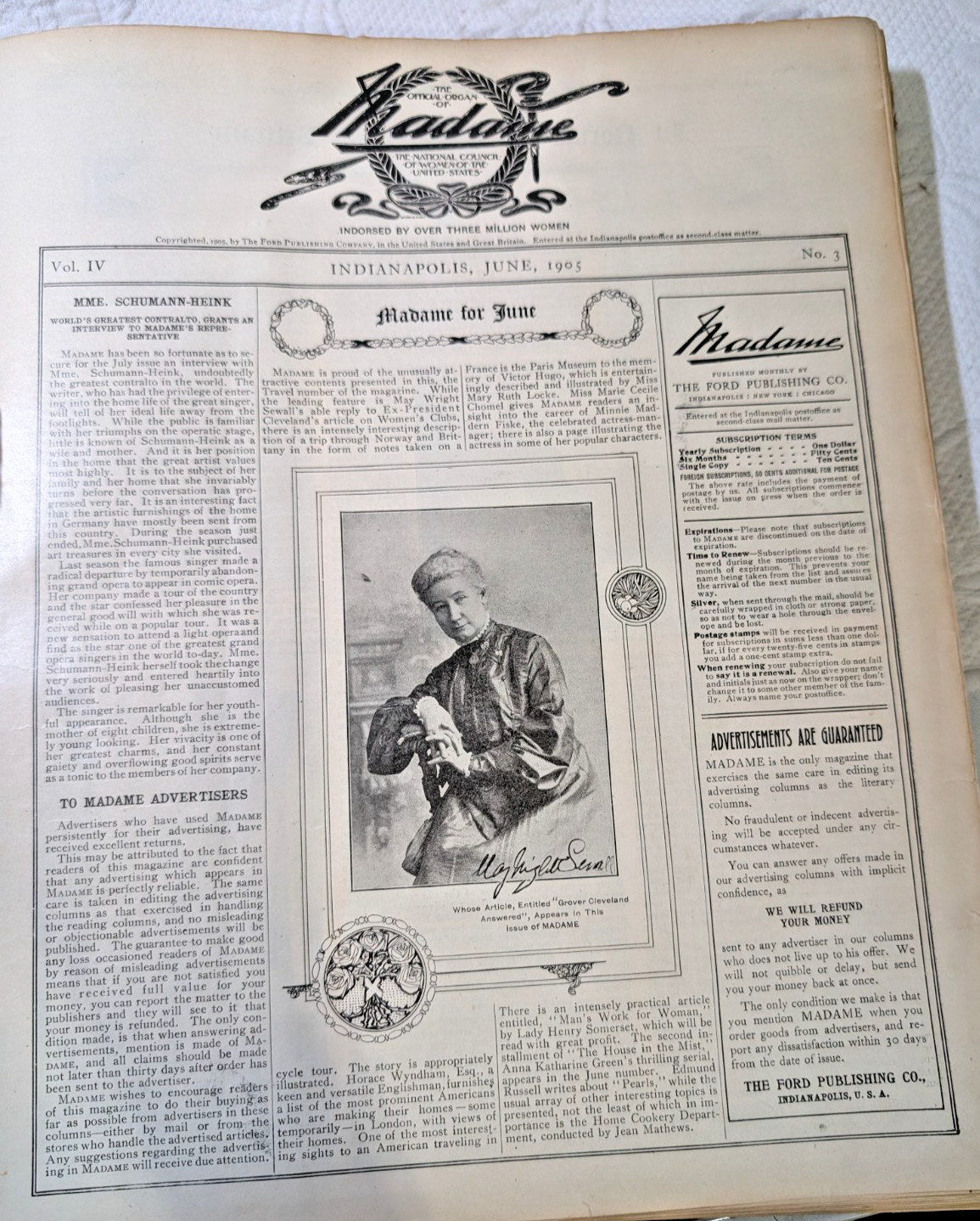 Antique Book Pages Random Lot, 20 ~ 1905 „Madame“ Vintage, Ephemera, Journals
