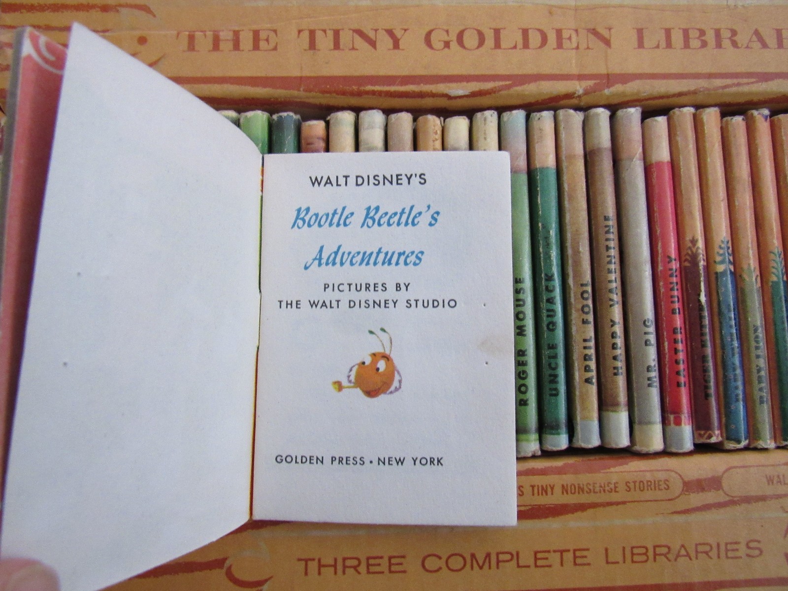 Vintage Tiny Golden Library Complete Box Set (36 miniature books)
