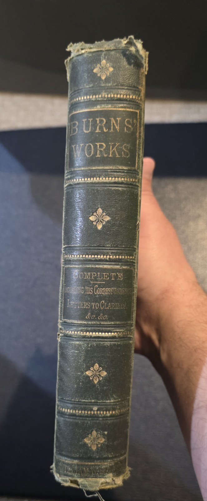 vintage book: THE COMPLETE WORKS OF ROBERT BURNS, 1874, Illustrated