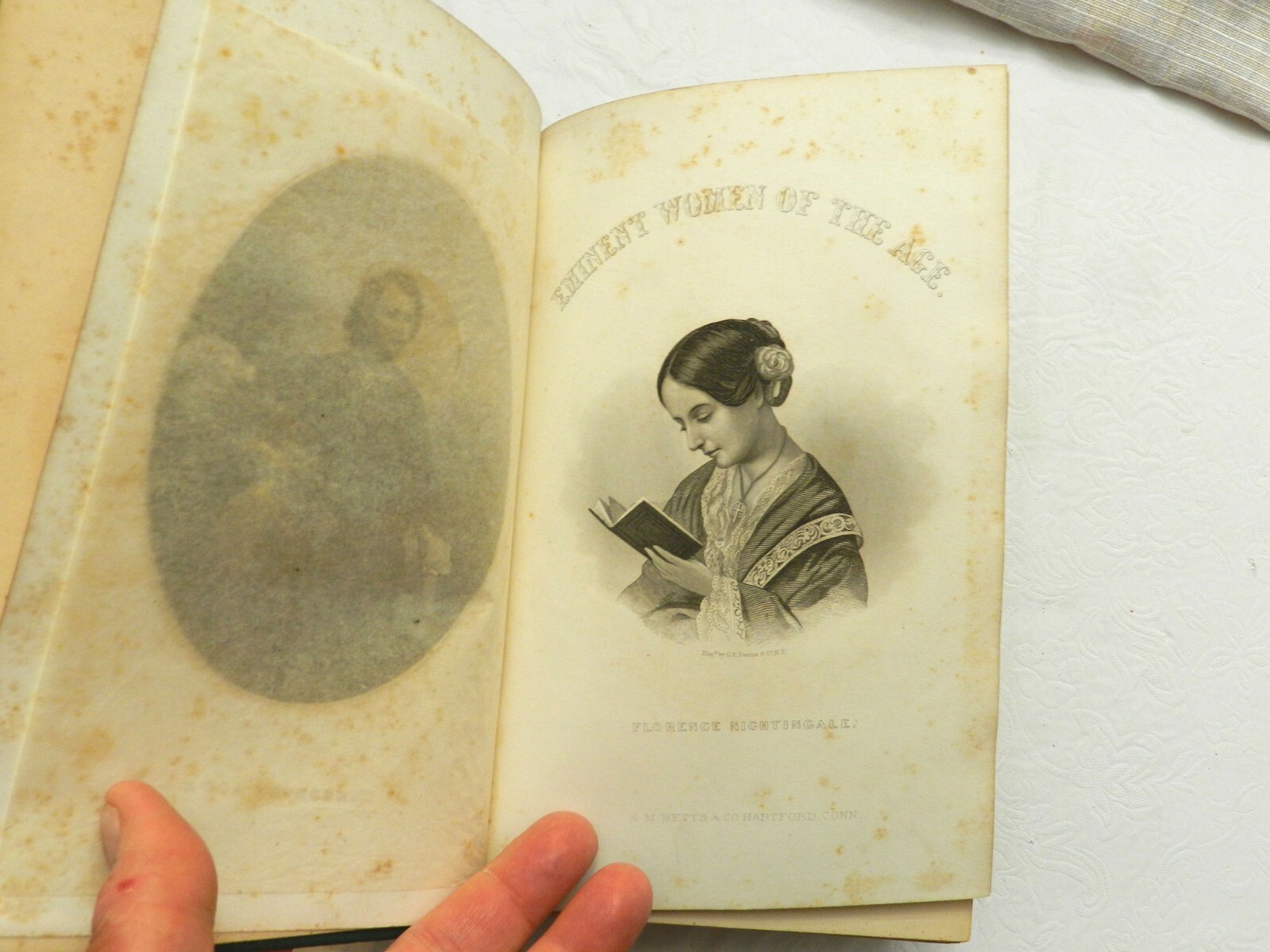 1872, Eminent Women of the Age, Various Authors, HB w/14 ENGRAVINGS, GOOD