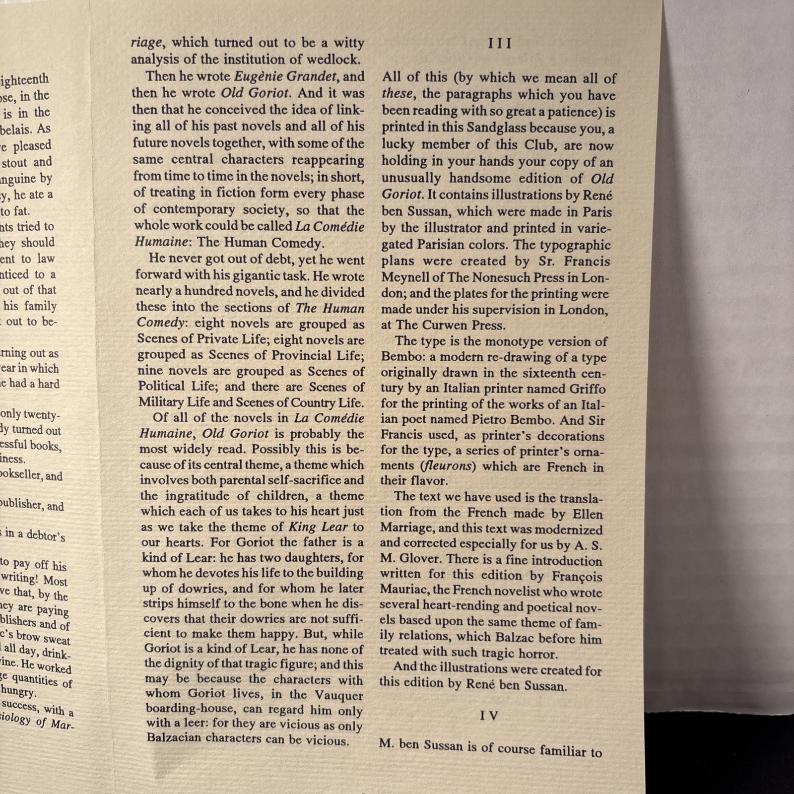 Old Goriot, Honore de Balzac, Heritage Press, Sandglass. DA21
