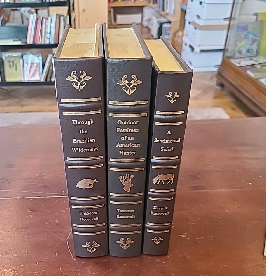 Theodore Roosevelt Classics Library of Hunting & Outdoor Adventure 3 Volumes