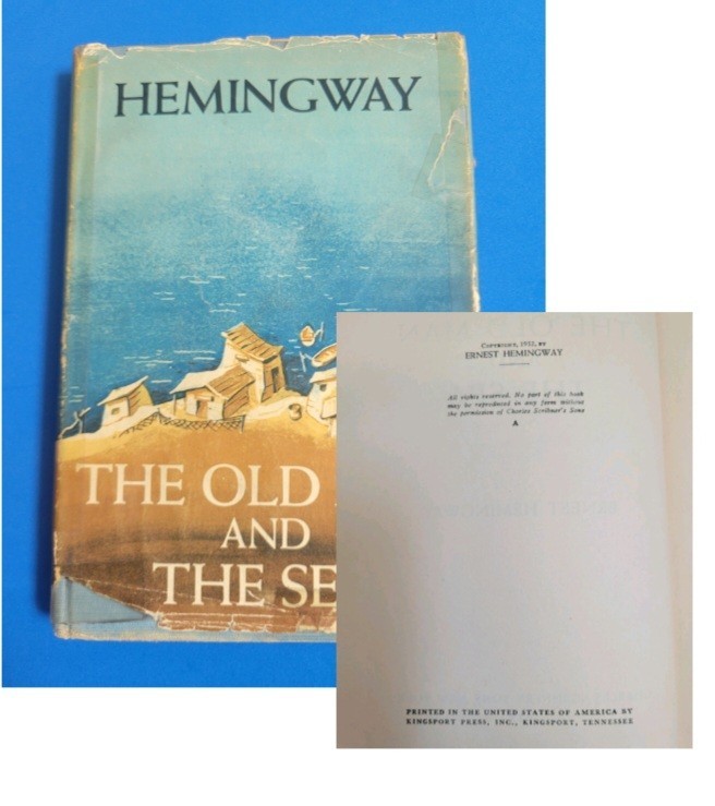 THE OLD MAN AND THE SEA by Ernest Hemingway 1ST EDITION Book Scribner A 1952