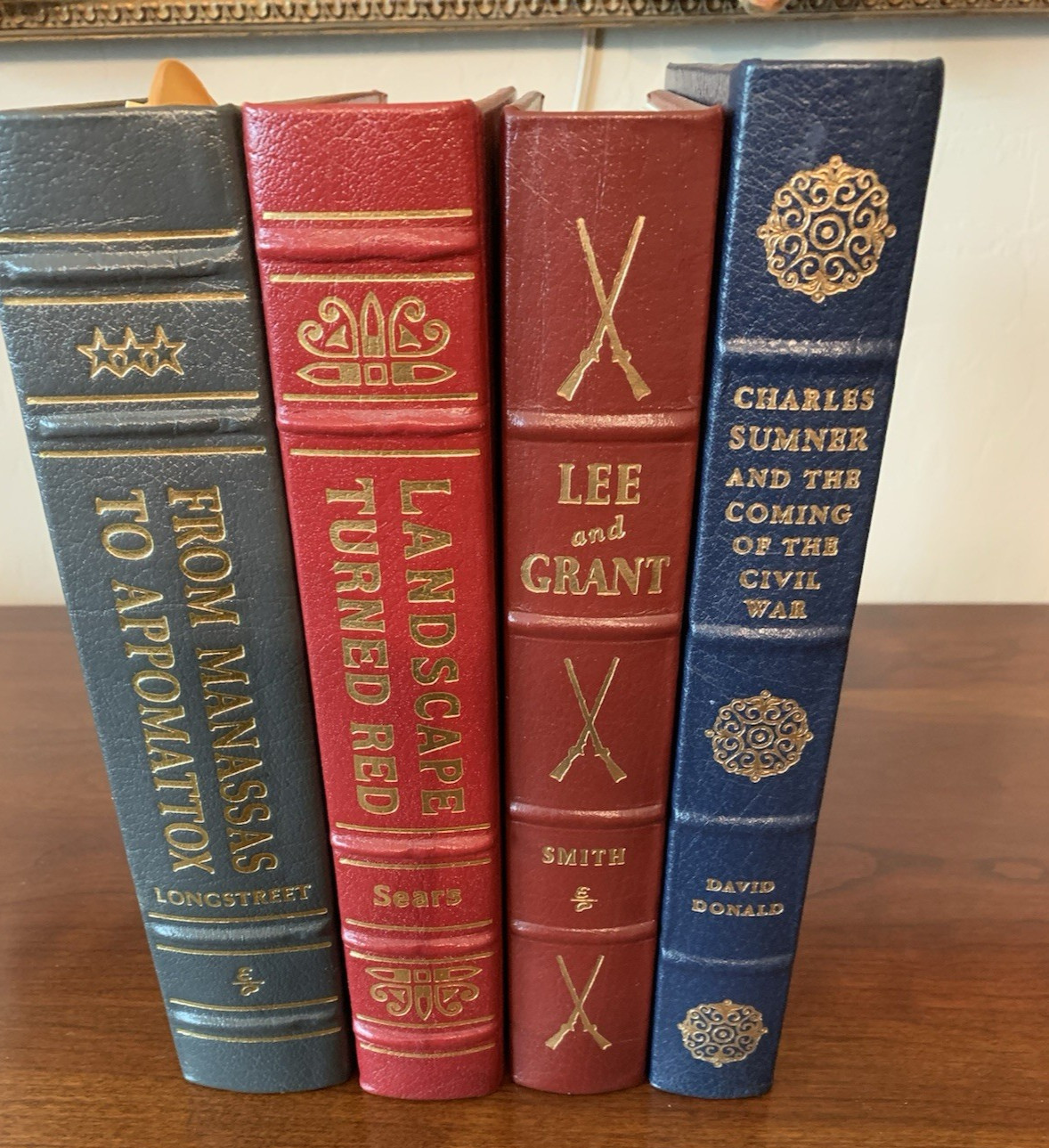 Easton Press -US Civil War 4 Key Histories as New 1987-88 Lee/Grant/Longstreet