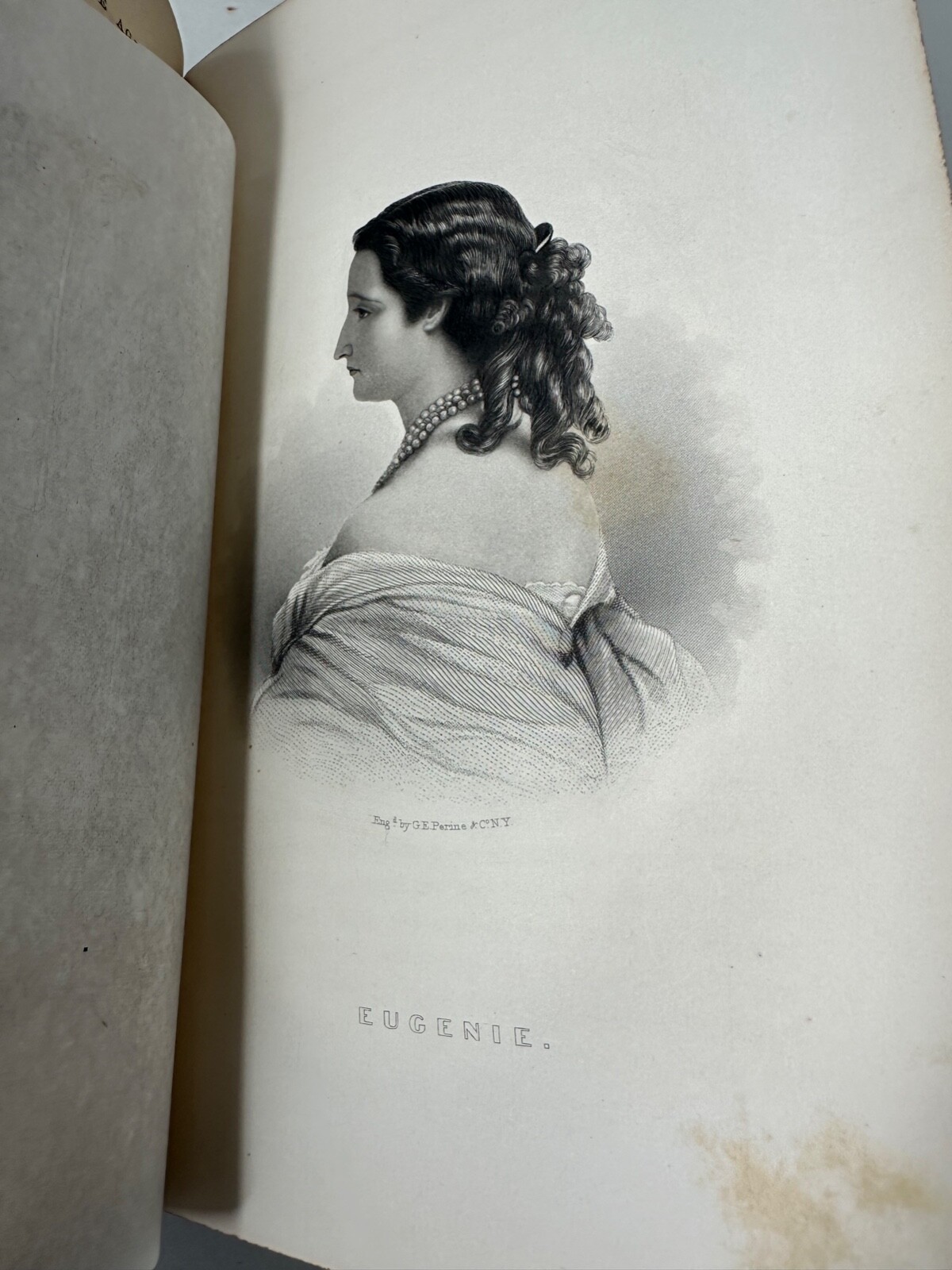 VTG Eminent Women of the Age 1868 Antique First Edition Book Illustrated Leather
