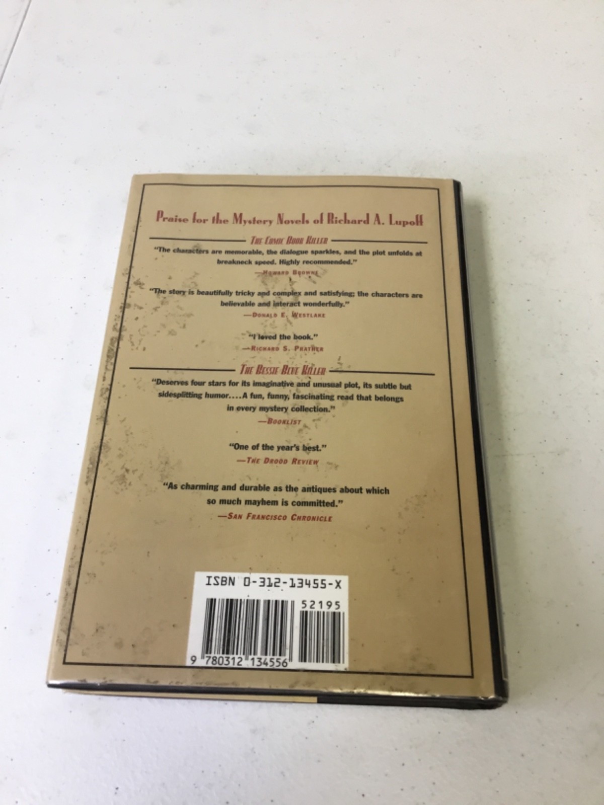 The Cover Girl Killer. Lupoff, Richard A. HCDJ 1995, Signed. 1st Edition
