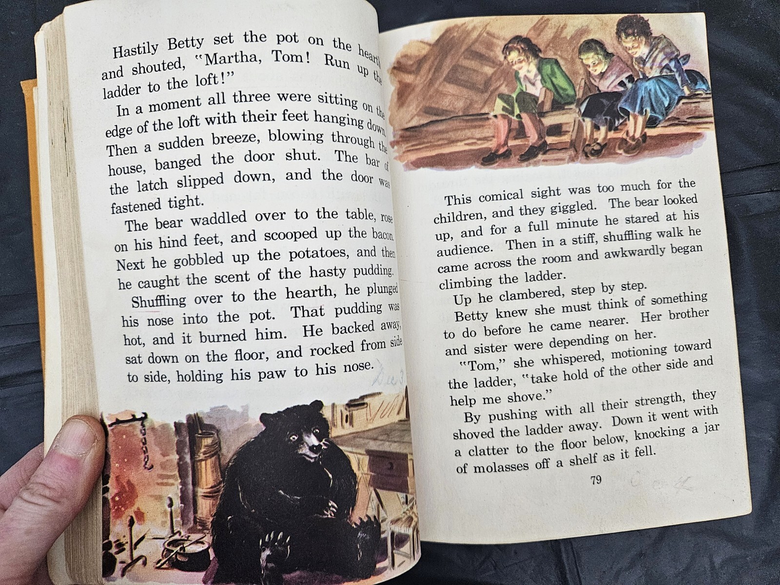 Vintage Hardcover TIMES AND PLACES Basic Readers 1947 Scott Foresman
