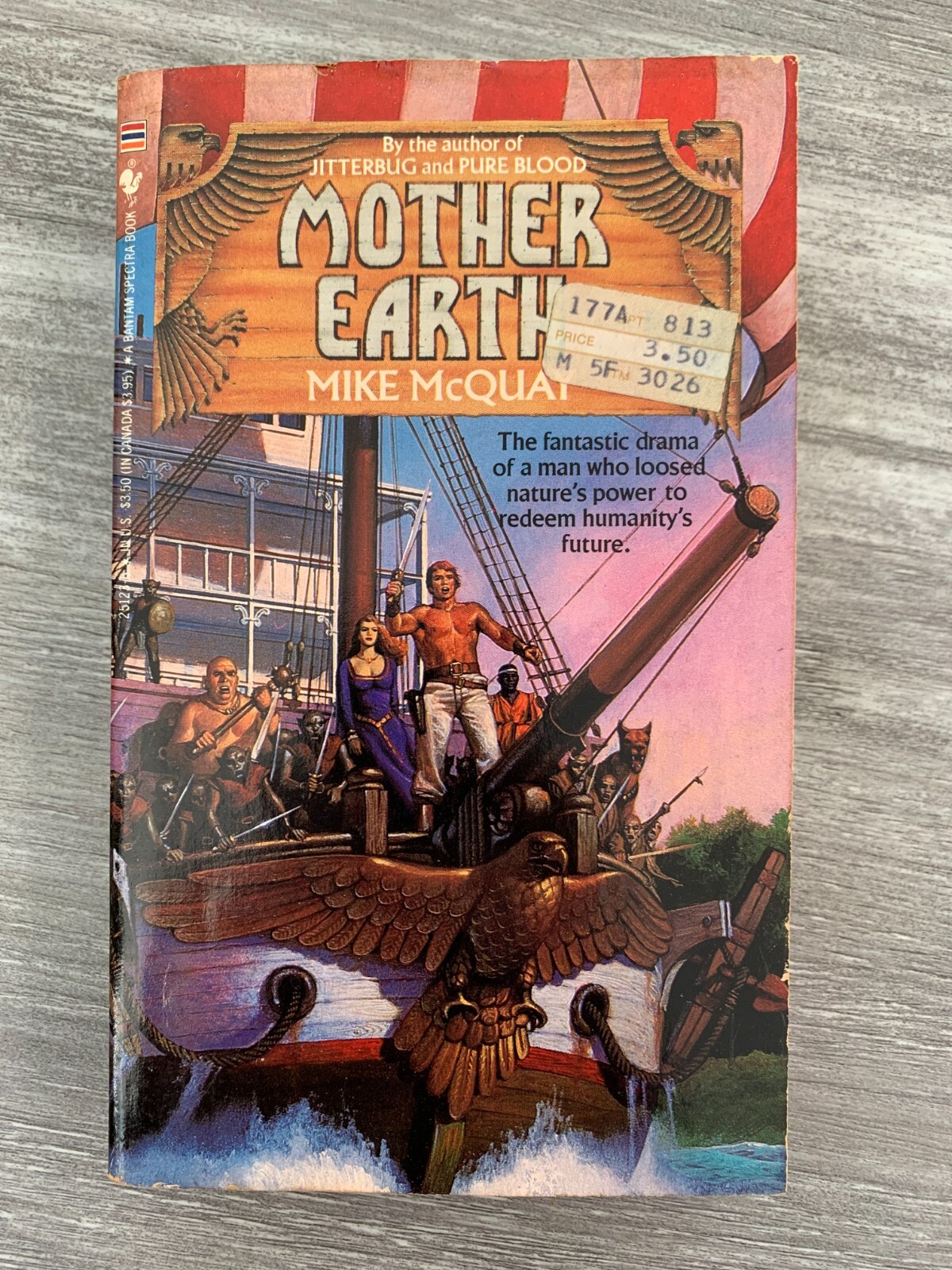 1985 MOTHER EARTH by Mike McQuay VG+ 4.5 Bantam Paperback