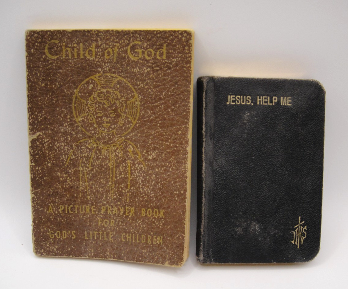 2 Catholic Kids Books 1951 Child of God Picture Prayer Book & 1954 Jesus Help Me