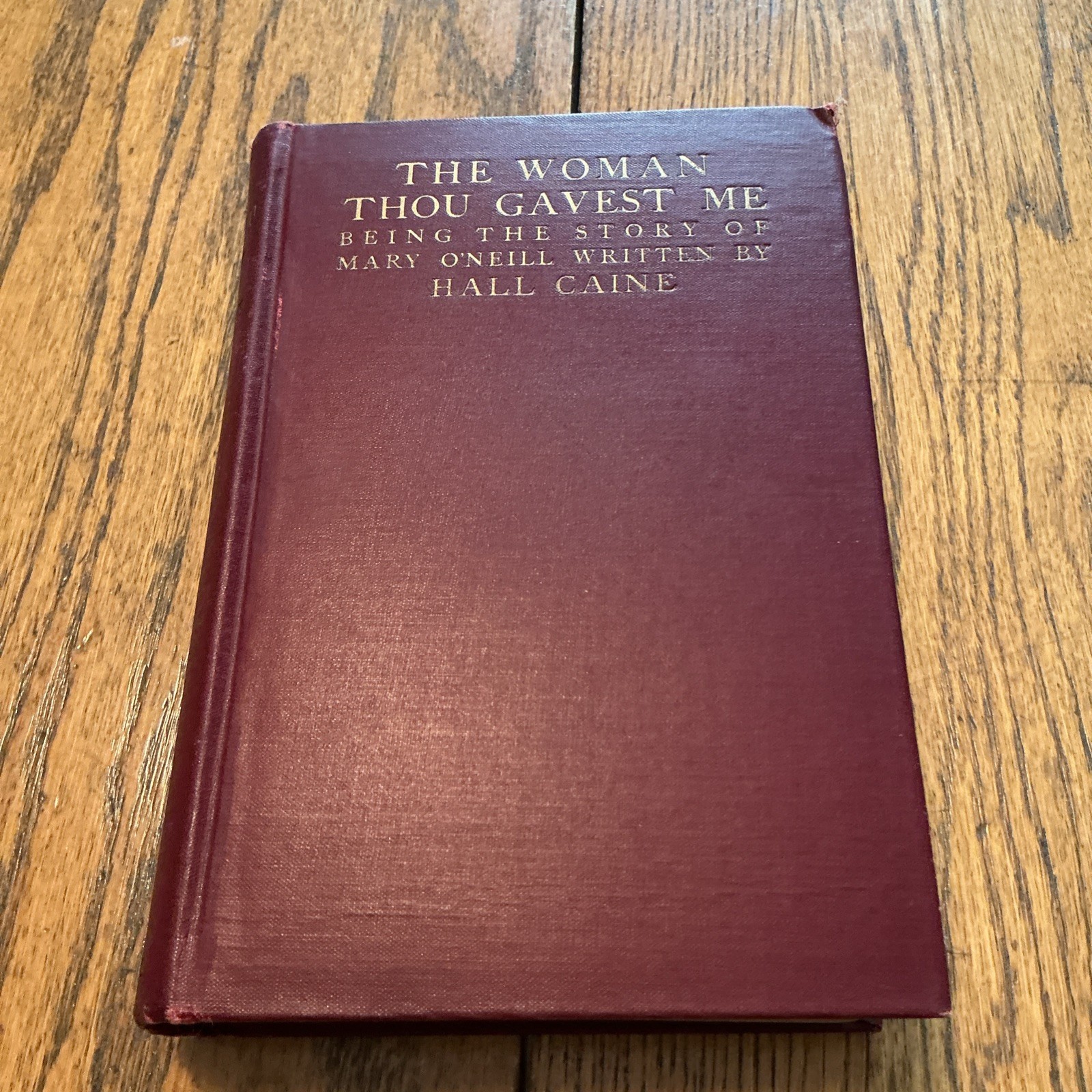 THE WOMAN THOU GAVEST ME Hall Caine Lippincott 1913