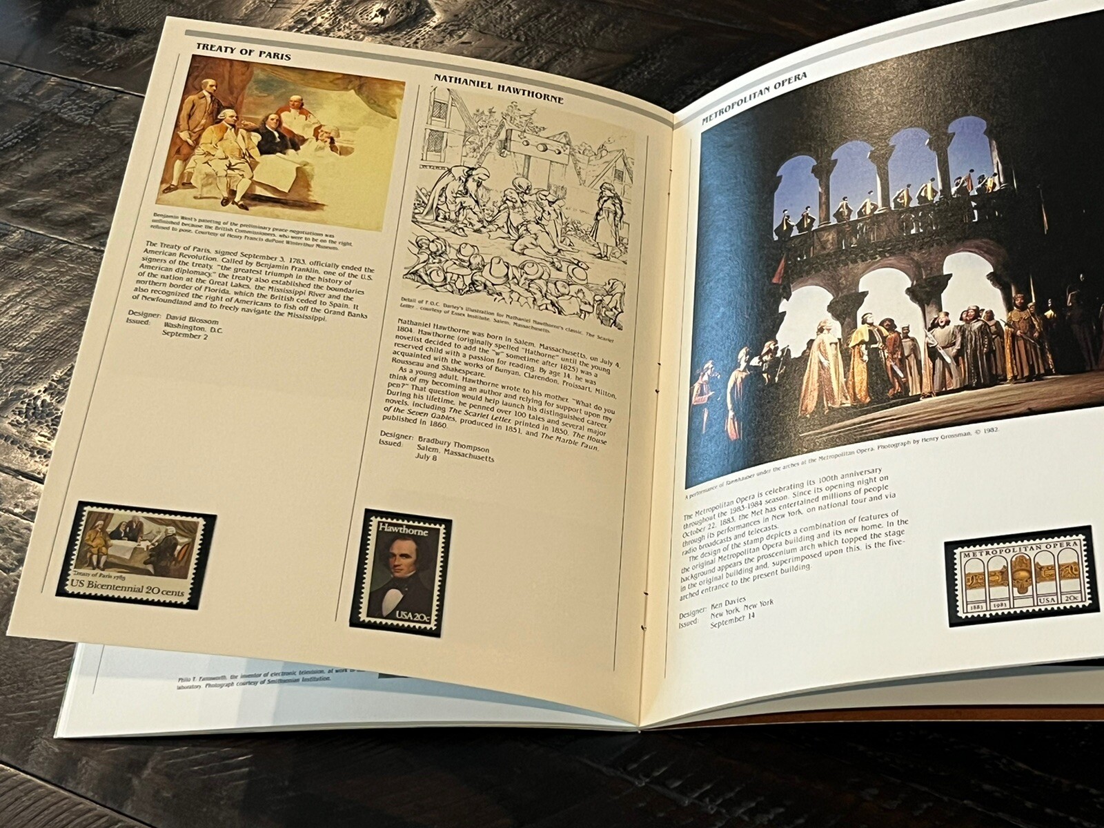 1983 Mint Set Commemorative USPS Souvenir Yearbook Album w/ Mounted Stamps MNH