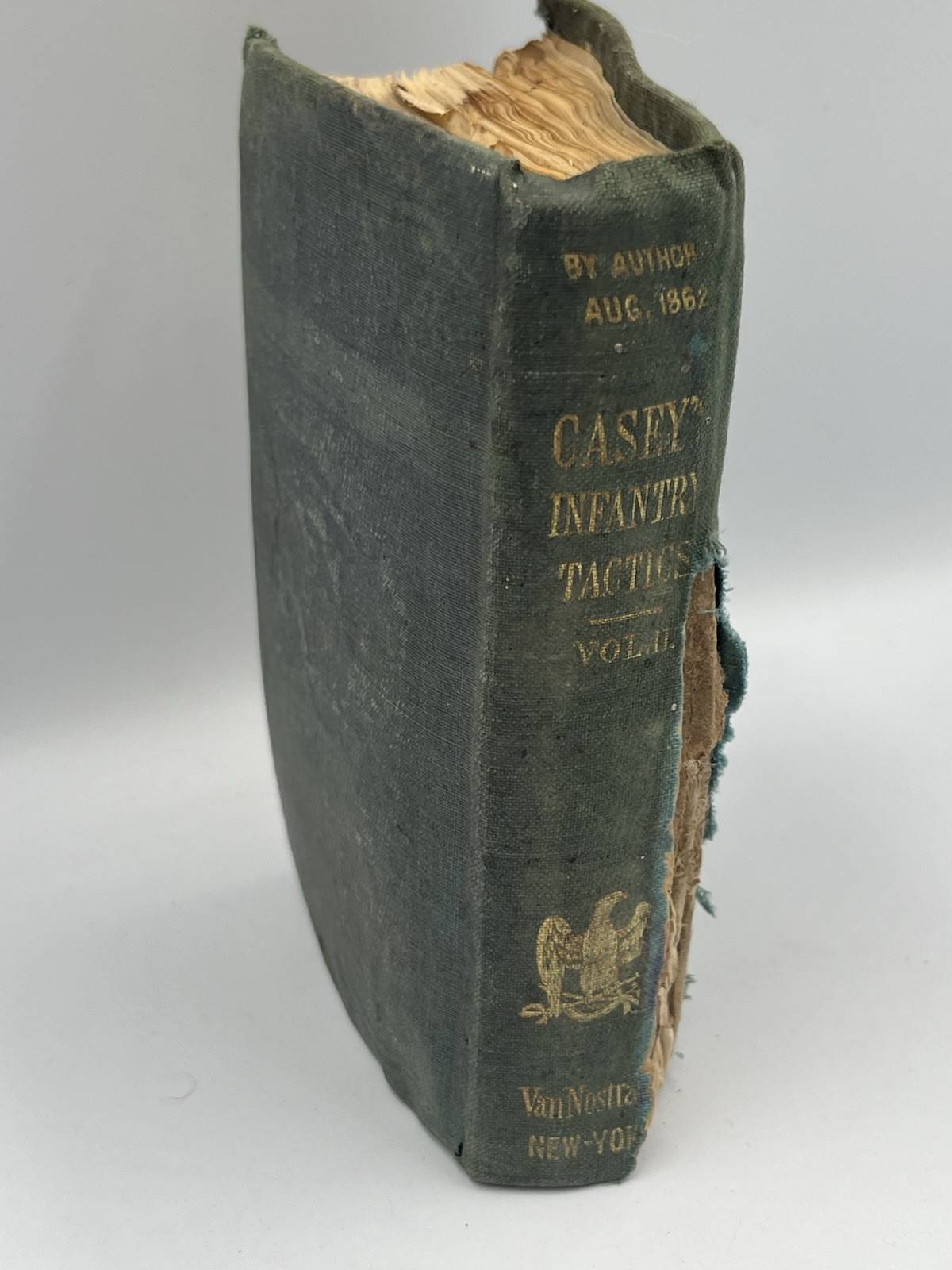 1862 Casey’s Infantry Tactics Vol II Civil War Book HAS SEVERAL LITTLE FOLD OUTS