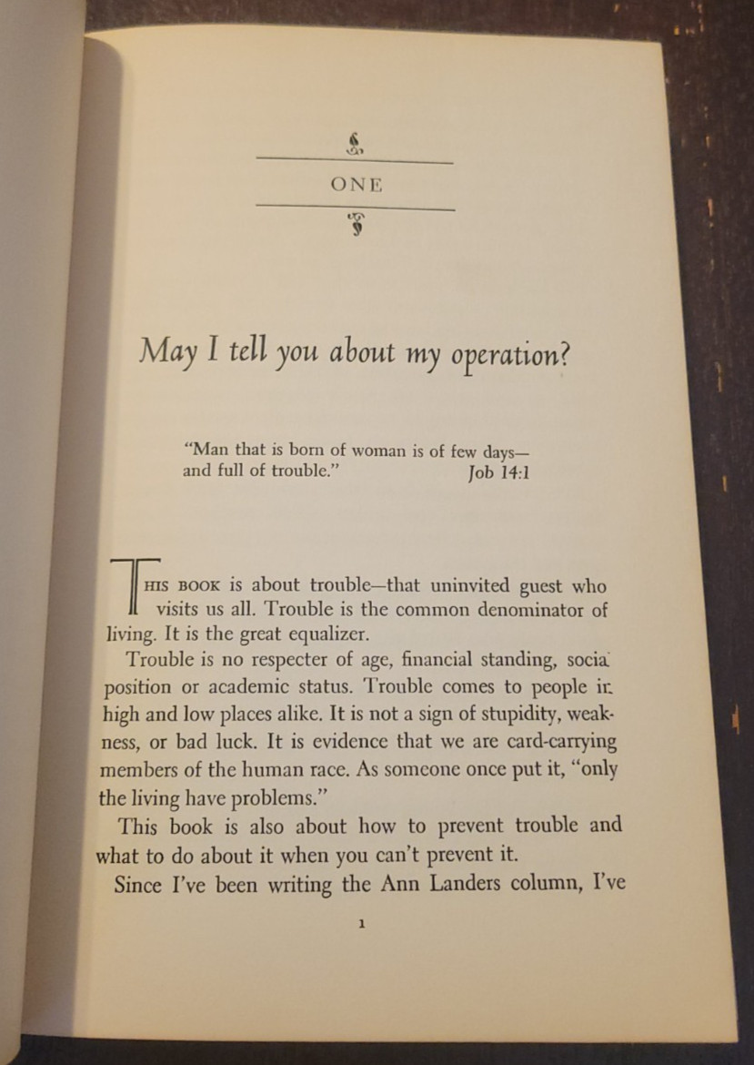 Since You Ask Me – SIGNED by Ann Landers – 1961 HC DJ Self-Help (Read)