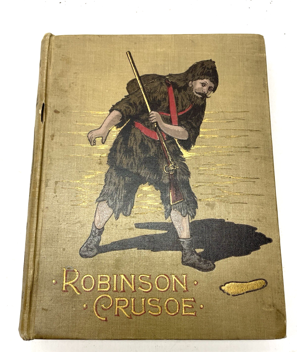 OOAK on EBAY Robinson Crusoe by Daniel Defoe McLoughlin Brothers NY 120 Illustr