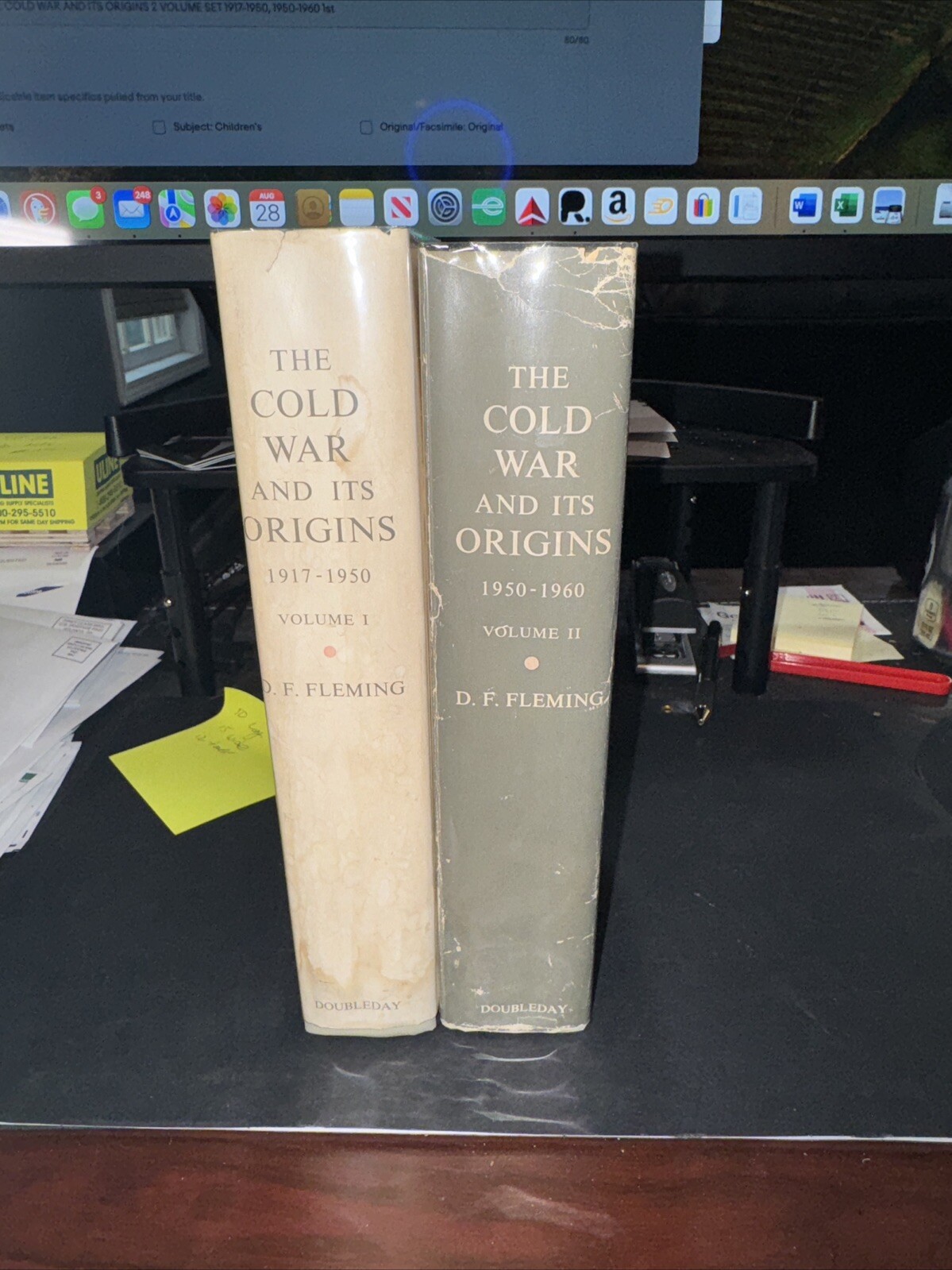 D. F. Fleming THE COLD WAR AND ITS ORIGINS 2 VOLUME SET 1917-1950, 1950-1960 1st