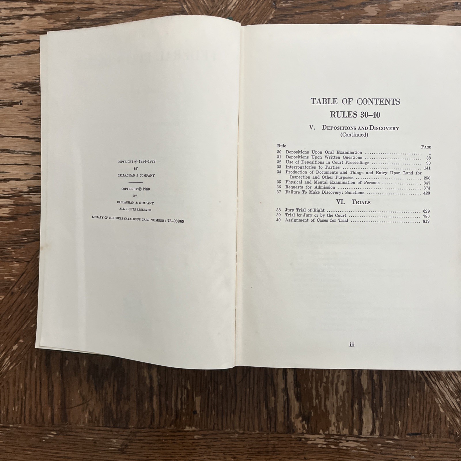 Federal Rule Digest Third Edition Decision Since April 1954
