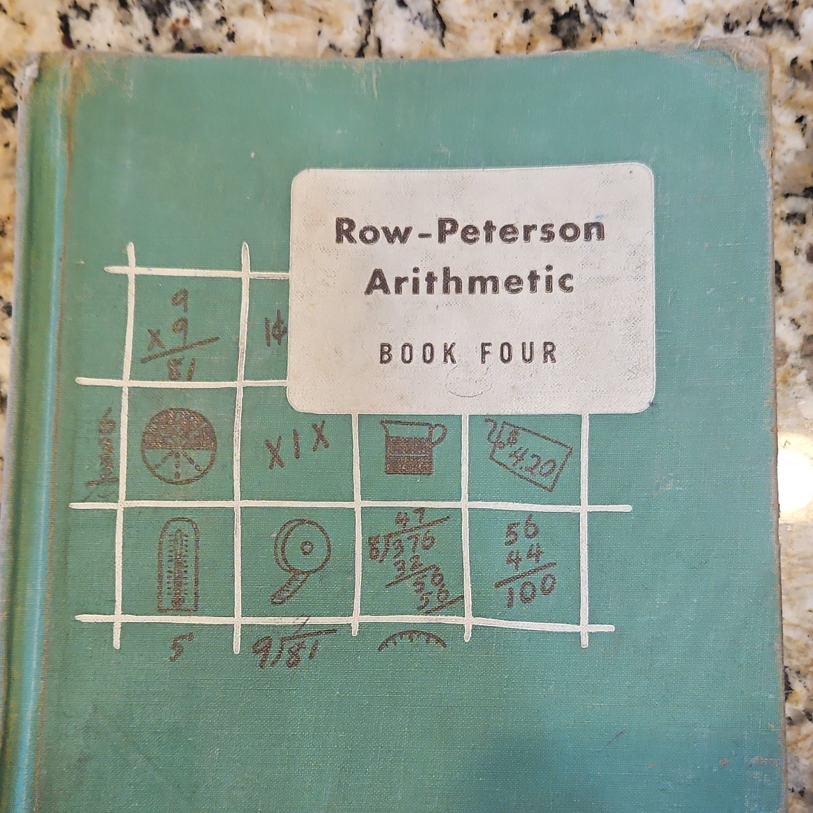 Row-Peterson Arithmetic Book Four Hardcover Original English Mathematics