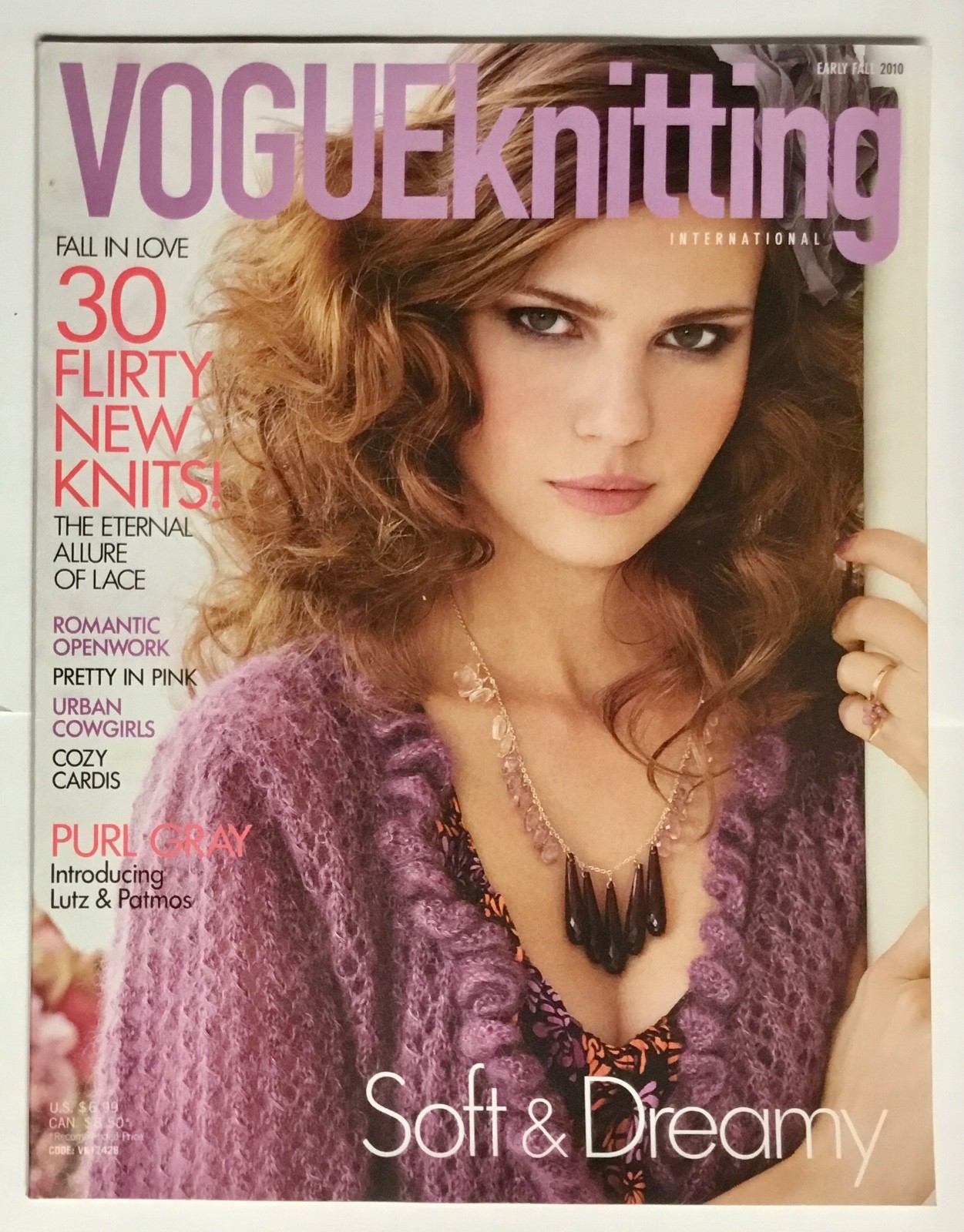 Vogue Knitting Early Fall 2010 Soft & Dreamy Good Condition