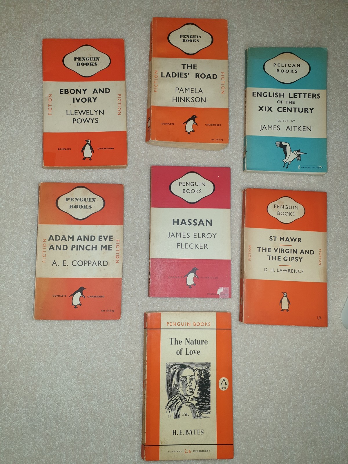 Penguin First Edition 1st Print Classic Vintage Bundle x7 1939 To 1958