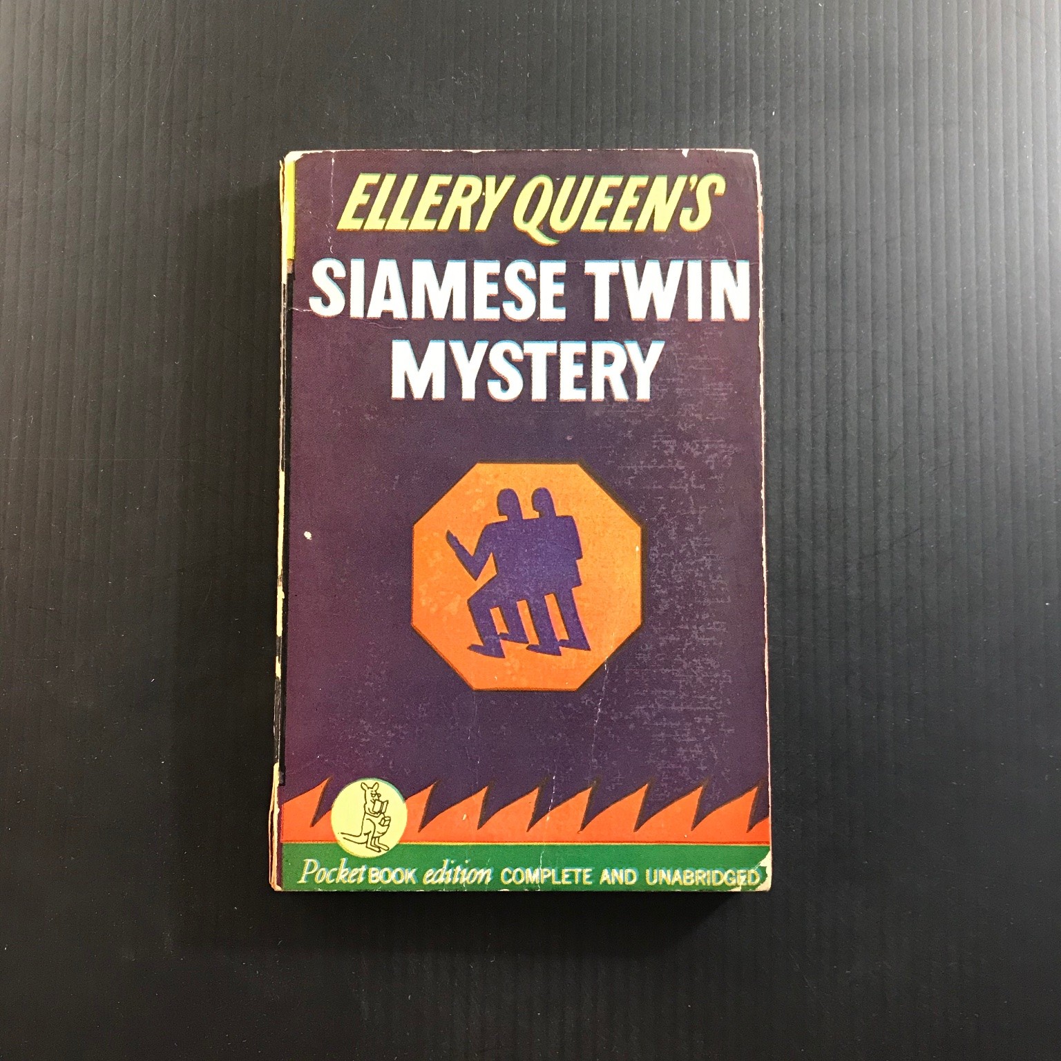 SIAMESE TWIN MYSTERY Ellery Queen Pocket Book Edition Vintage Mystery
