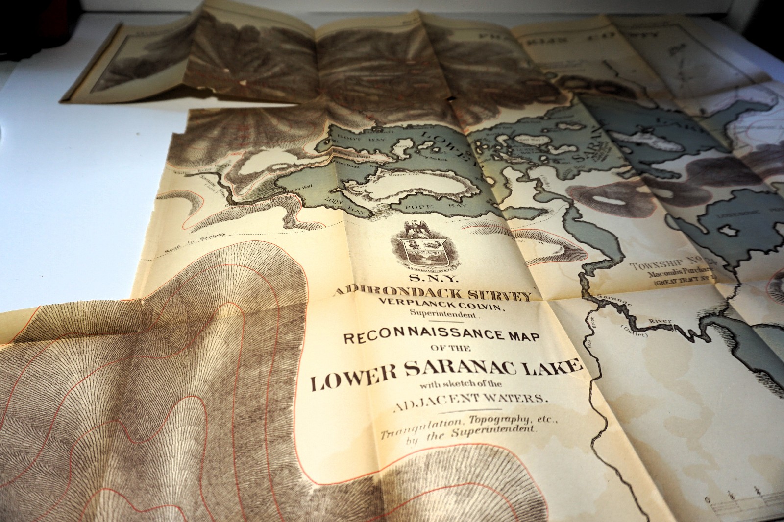 7th Annual Report (1874-1879) Adirondack Topographical Survey -Verplanck Colvin