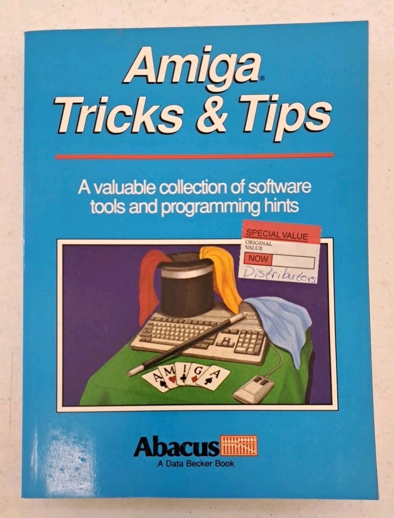 1989 VTG-Amiga-Tricks & Tips-Software-Abacus-Commodore-Paperback