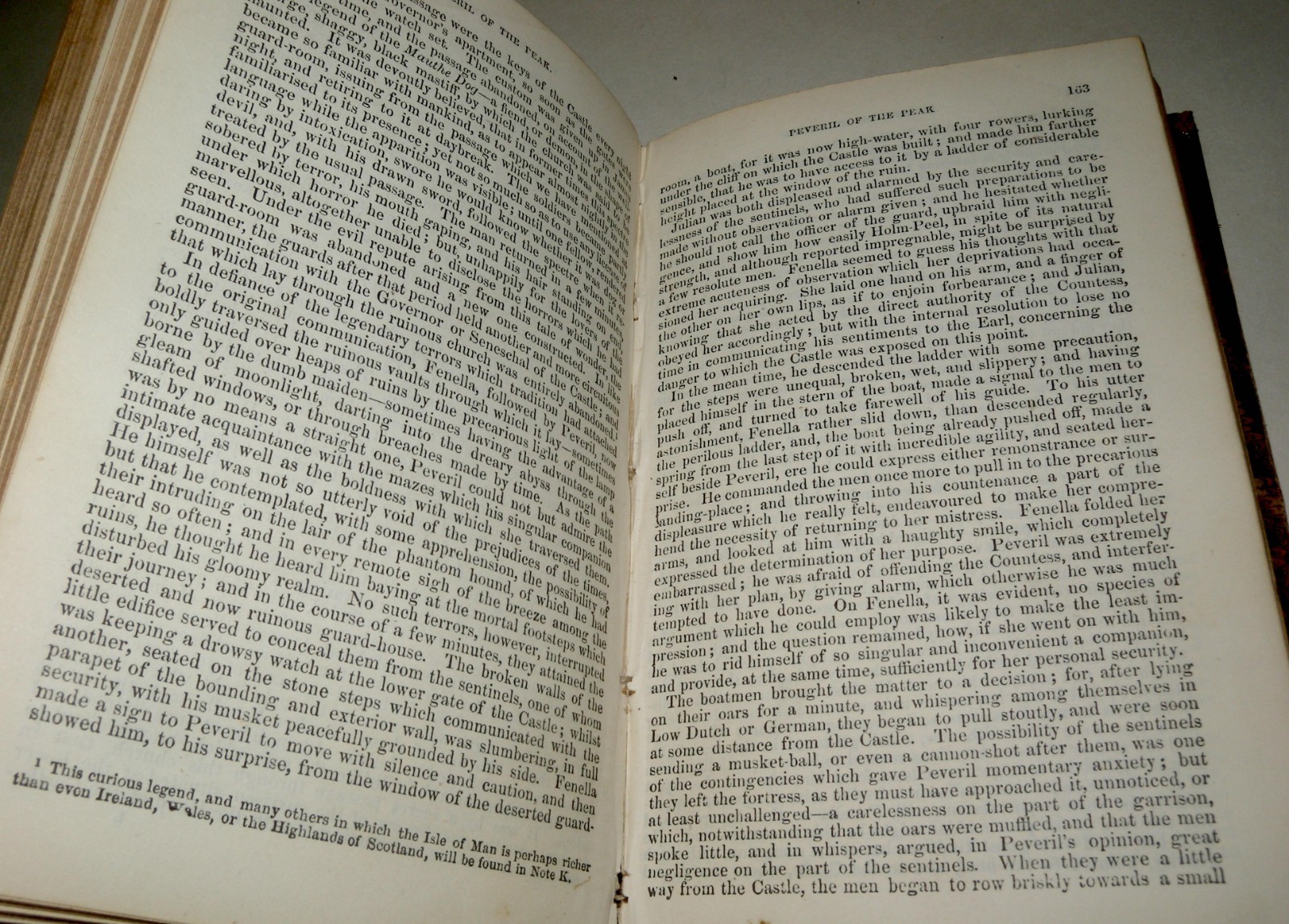 Peveril Of The Peak – Sir Walter Scott, Hardback, Adam And Charles Black, 1866