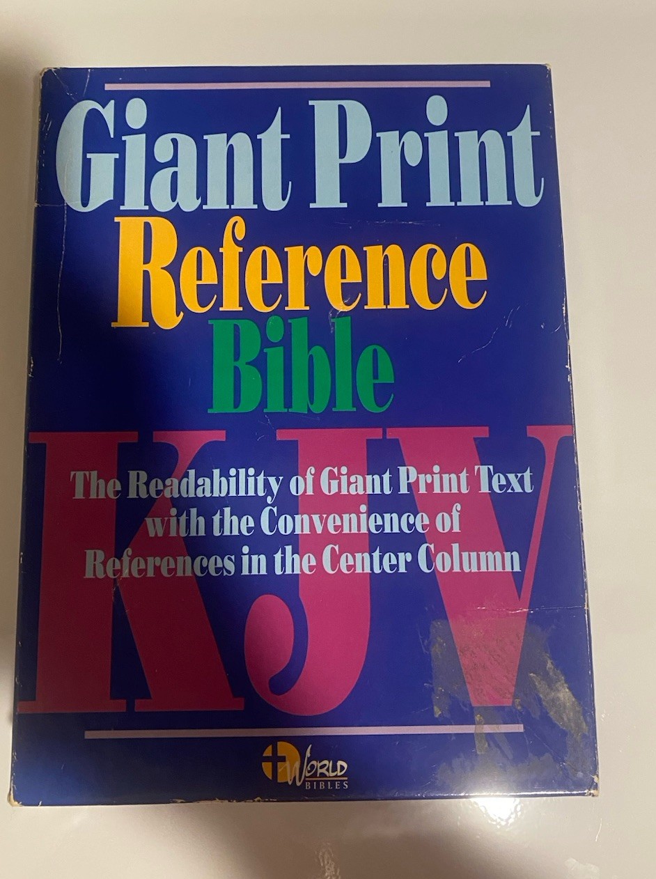 KJV Giant Print Reference Bible Burgundy Bonded Leather World Bibles RGP60BG NIB