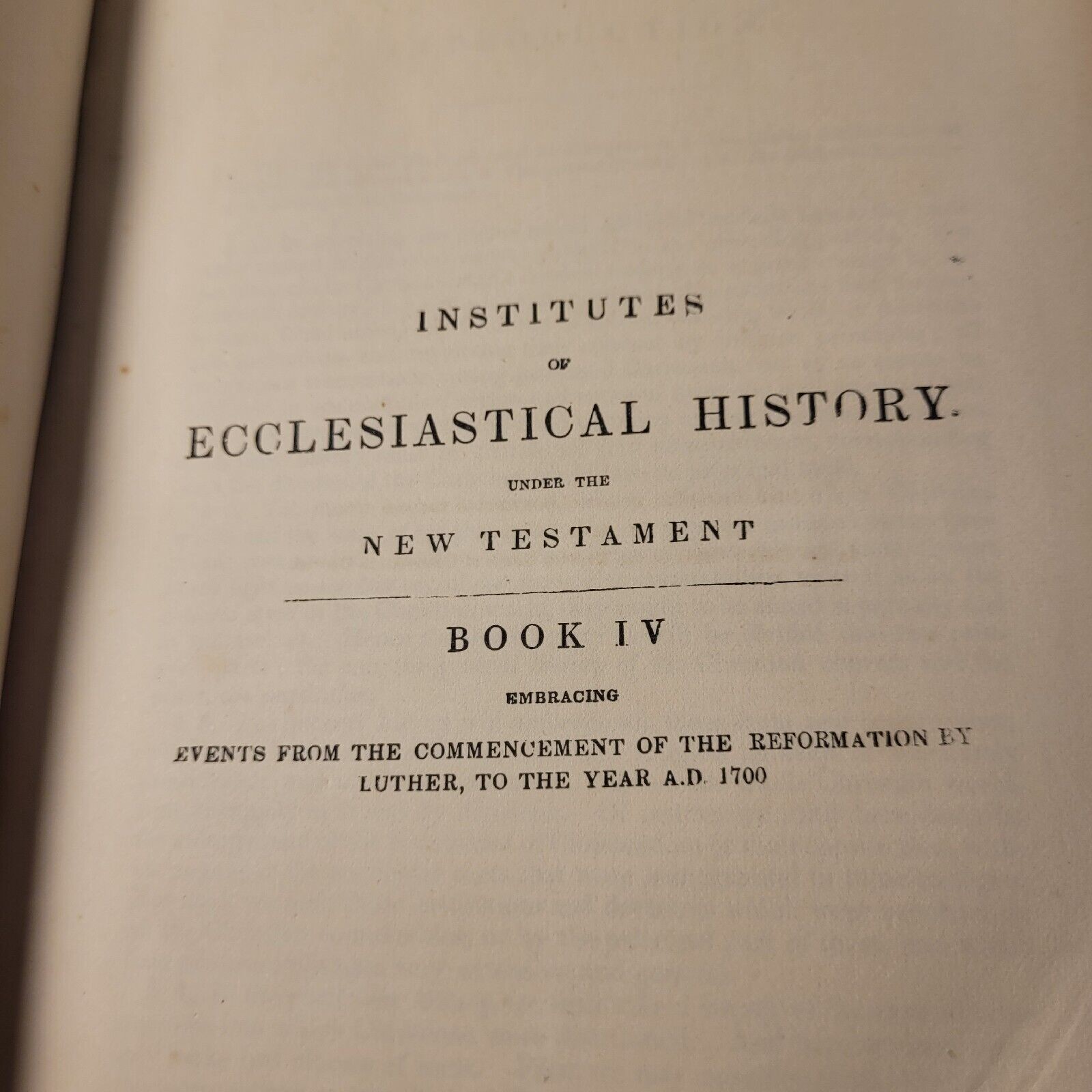 HC 1858 (RARE)-MOSHEIM’s ECCLESIASTICAL HISTORY-John Lawrence Von Mosheim Vol.3