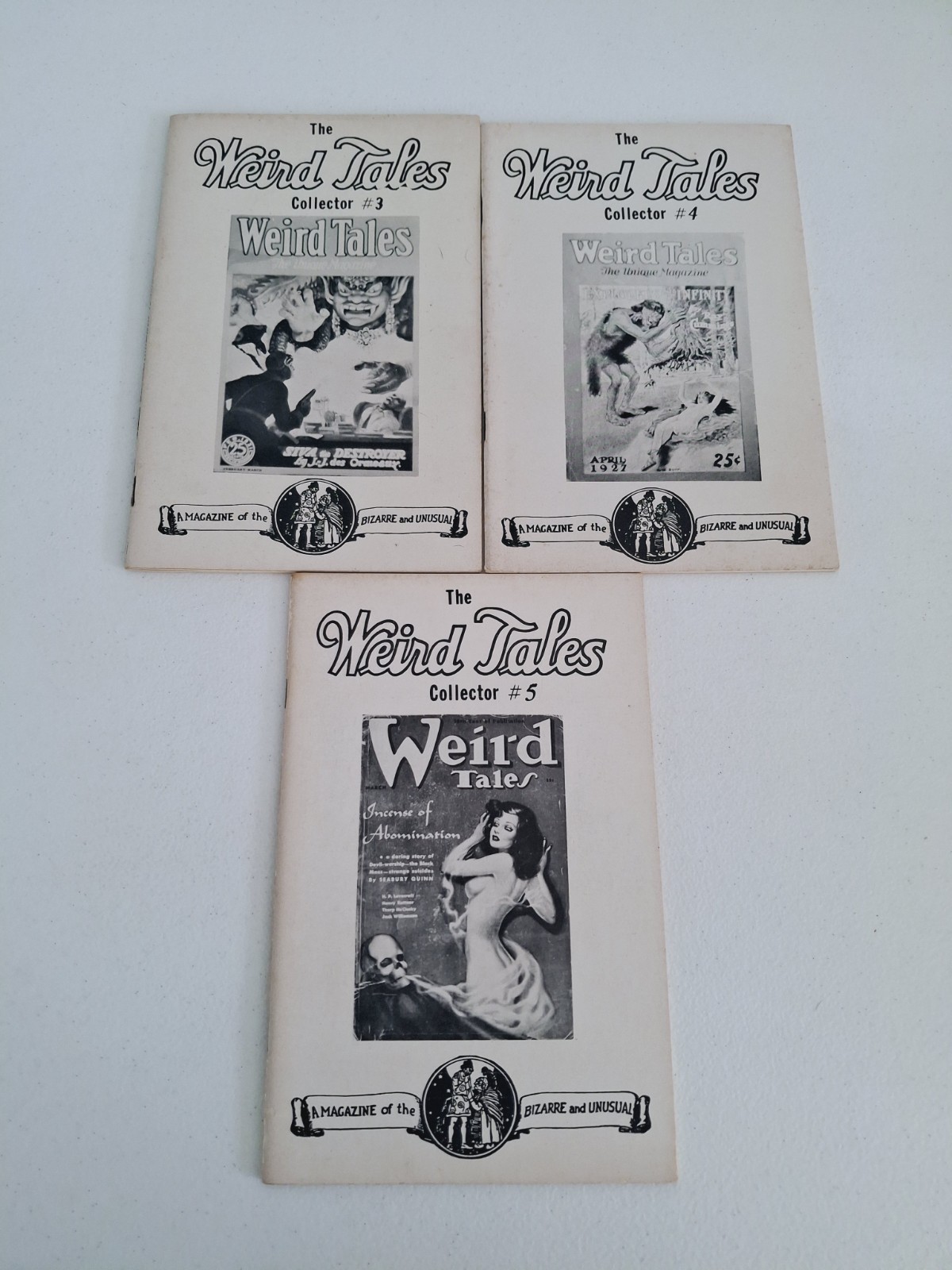The Weird Tales Collector #3, #4 & #5 – 1979 & 1979 by Robert Weinberg