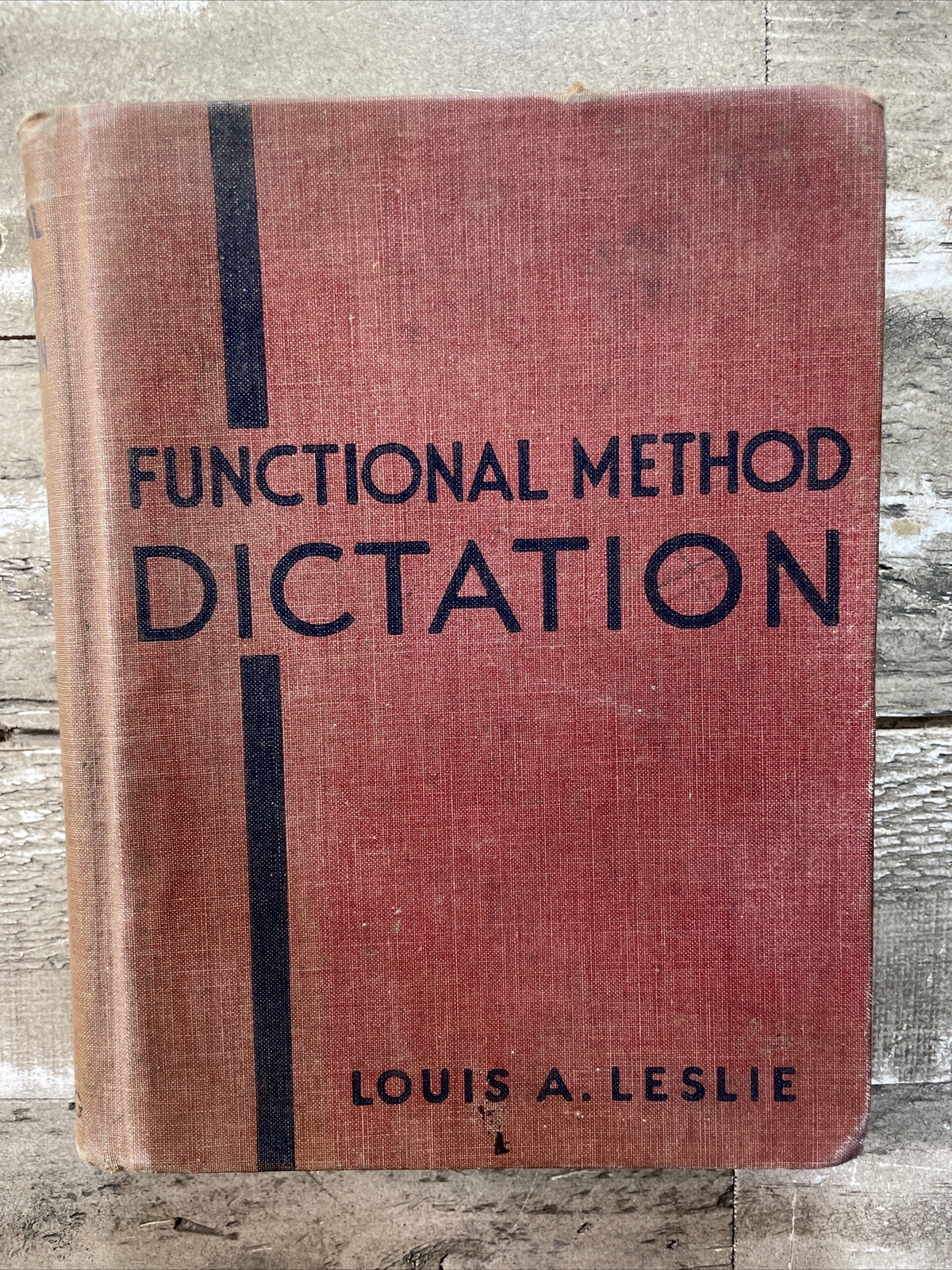 1943 Antique Language Learning Book „Functional Method Dictation“