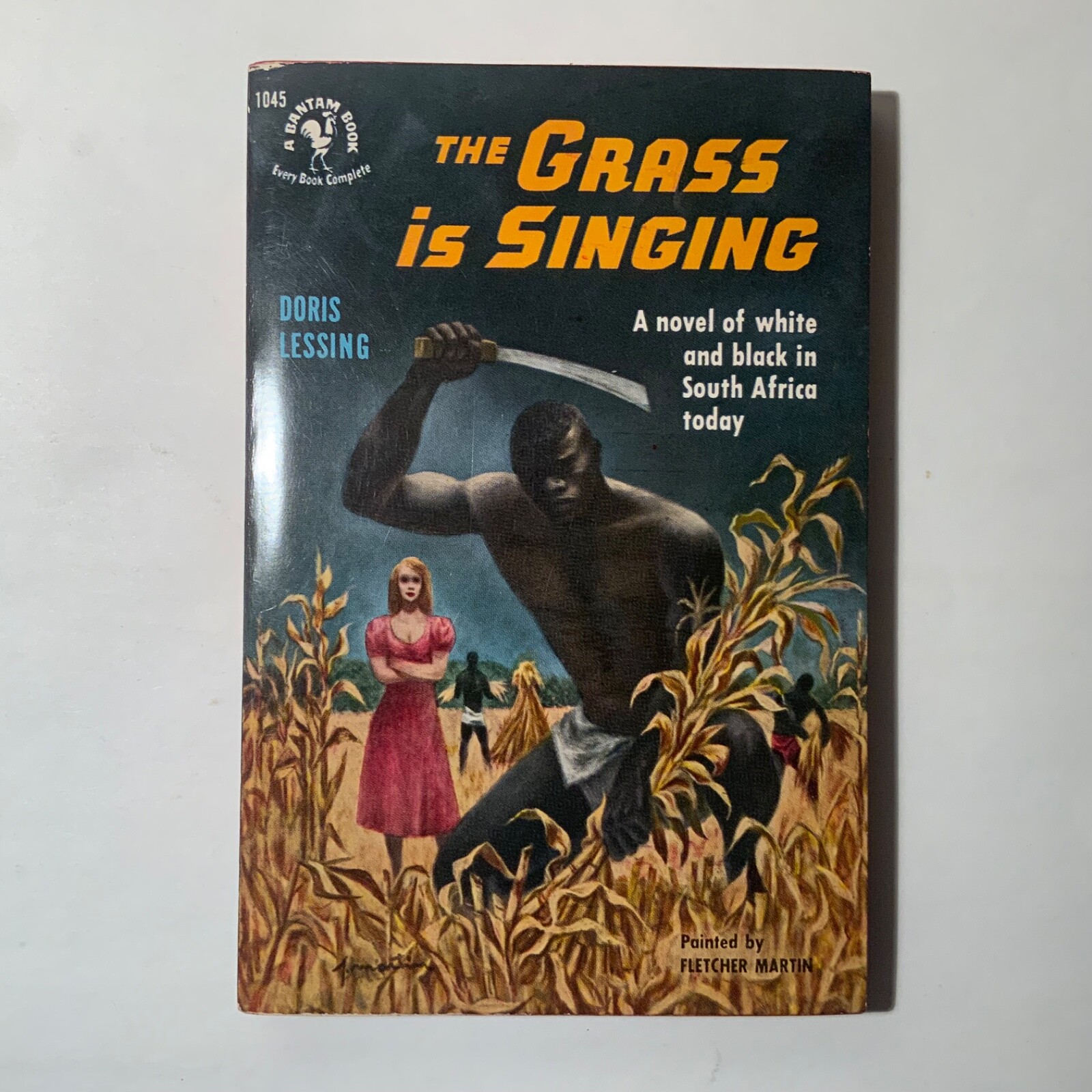 The Grass Is Singing by Doris Lessing 1952 Bantam 1045, 1st printing Near Fine
