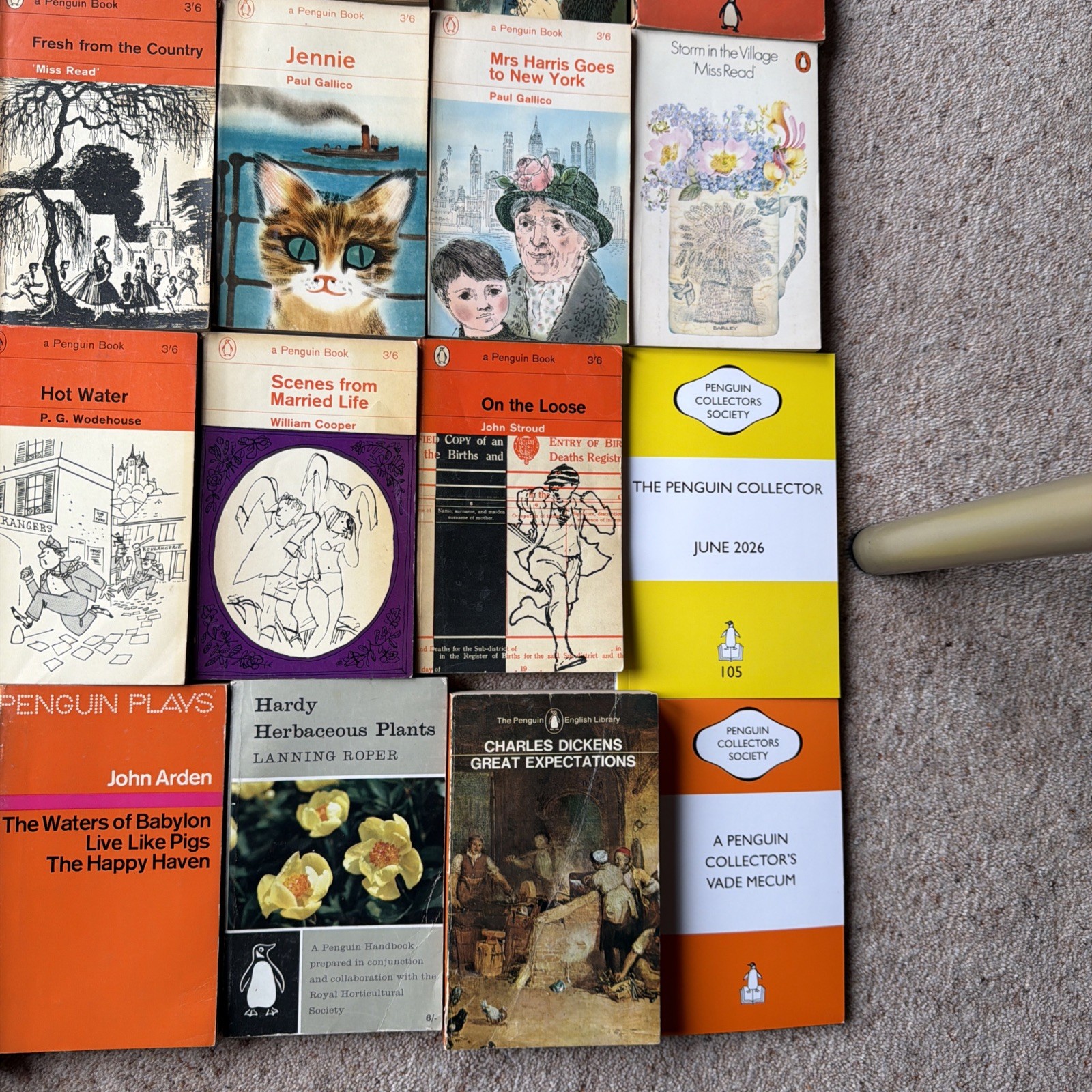 Job Lot 48 Vintage Penguin Paperback Books 1960s, 70s Mixed Titles/Authors