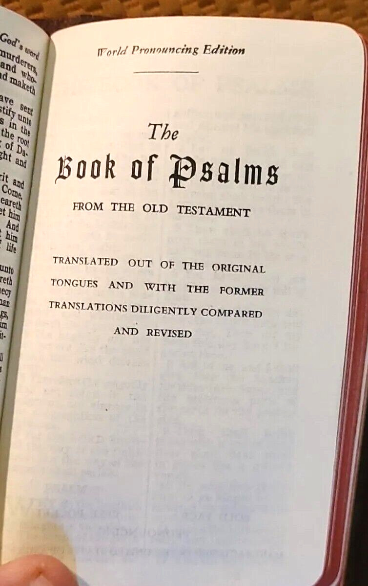 VTG 1952 THE NEW TESTAMENT KJV w/ Psalms & Proverbs Gideon’s Leatherette Pocket