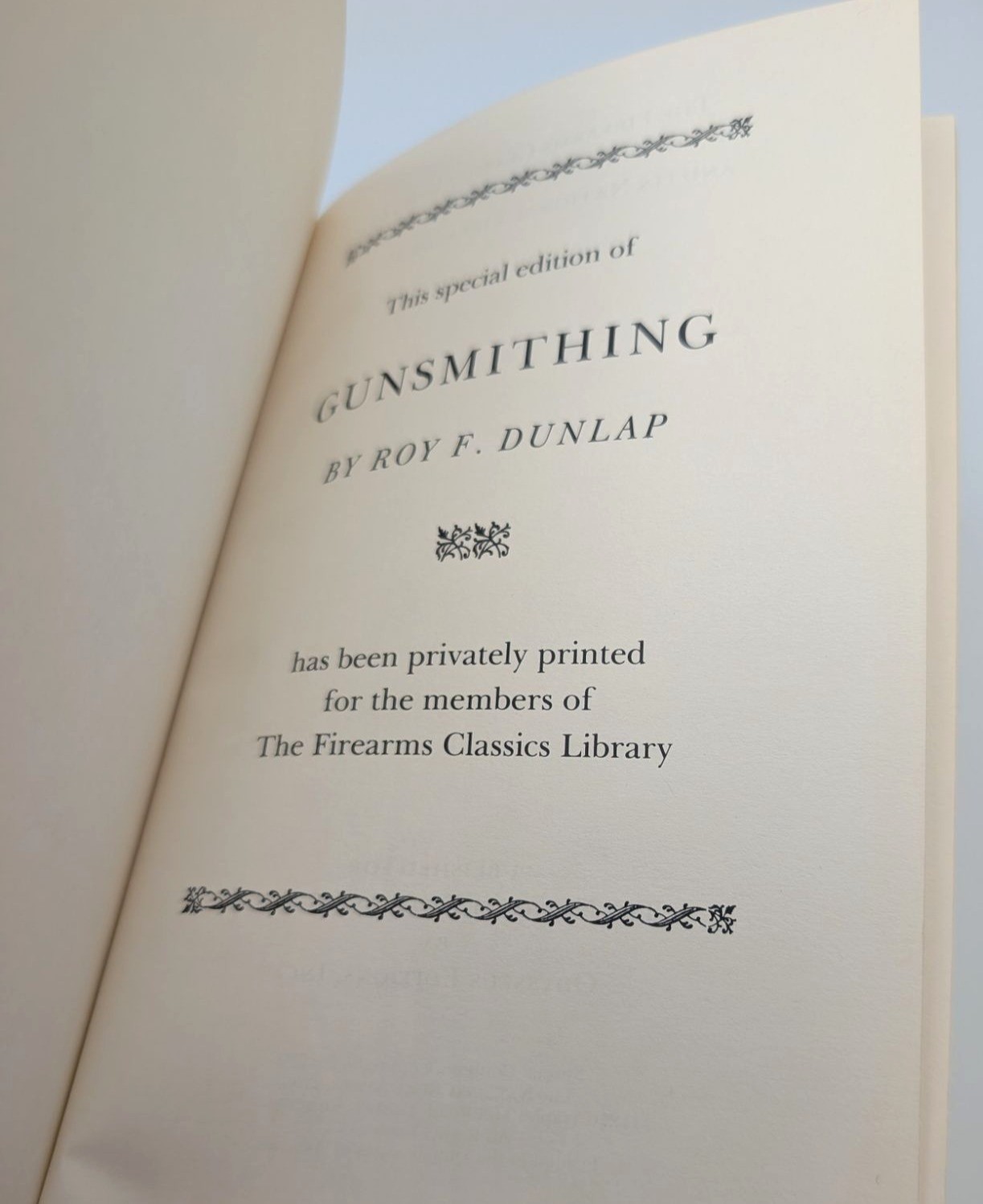 Gunsmithing Roy F. Dunlap Leather Bound Firearms Classics Library NRA 1996 Ed.