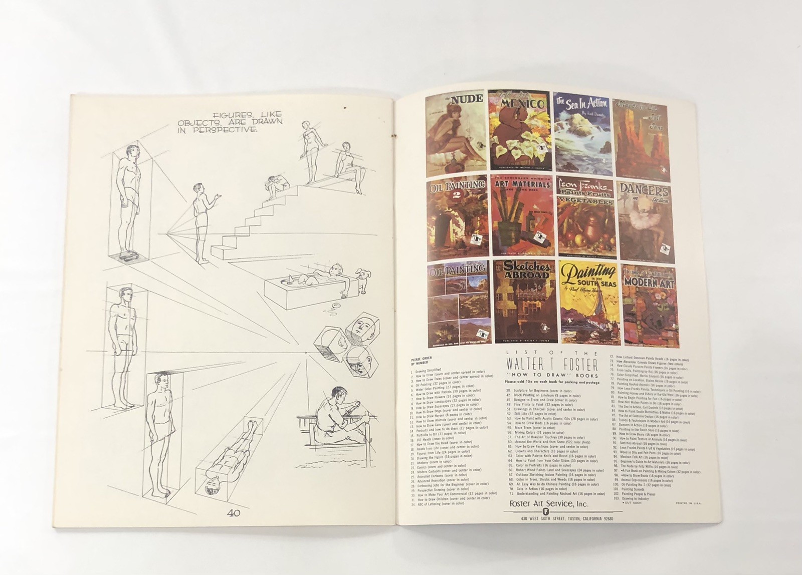 Perspective Drawing By Ernest Norling, Walter T Foster How To Draw Series Vtg