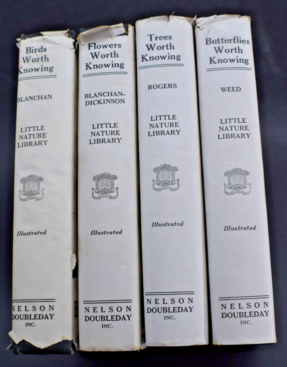 1923 Little Nature Library HCDJ *4 V Complete**Birds*Butterflies*Trees*Flowers*