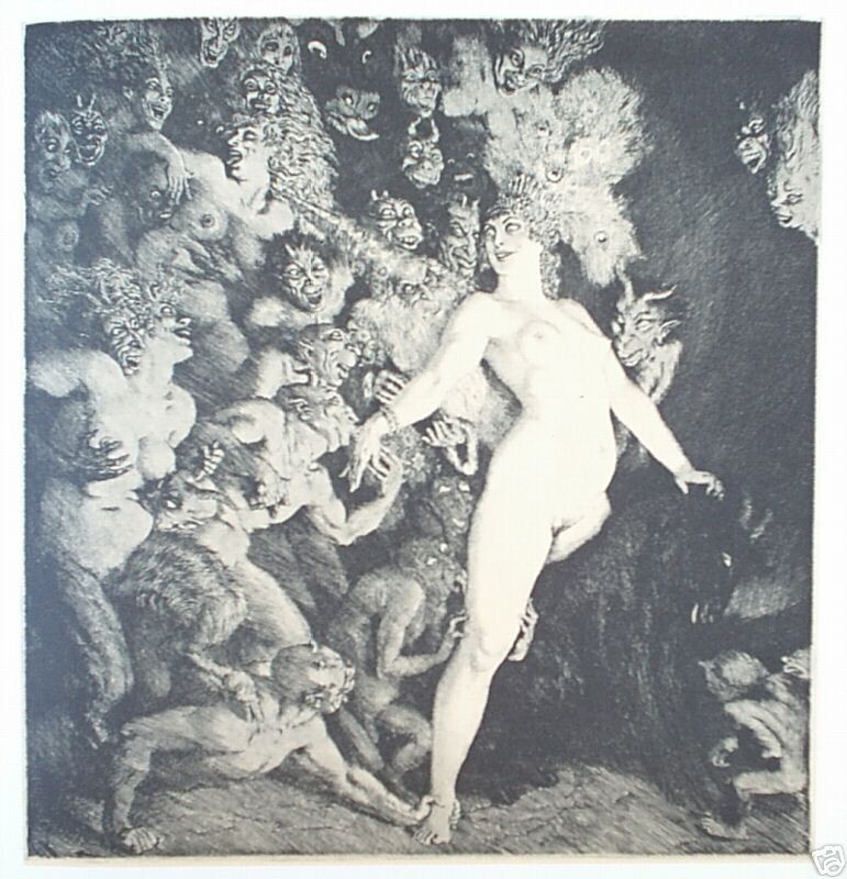 1984 NORMAN LINDSAY ETCHINGS *LIKE NEW* w 100 FULL PAGE PLATES FREE EXPRESS W/W