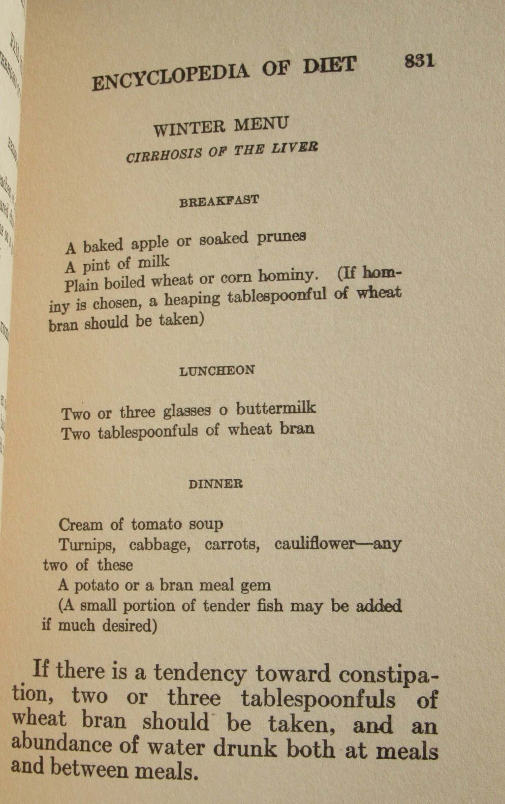 1917 Eugene Christian’s Encyclopedia of Diet Vol 3 Curative Menus for healing