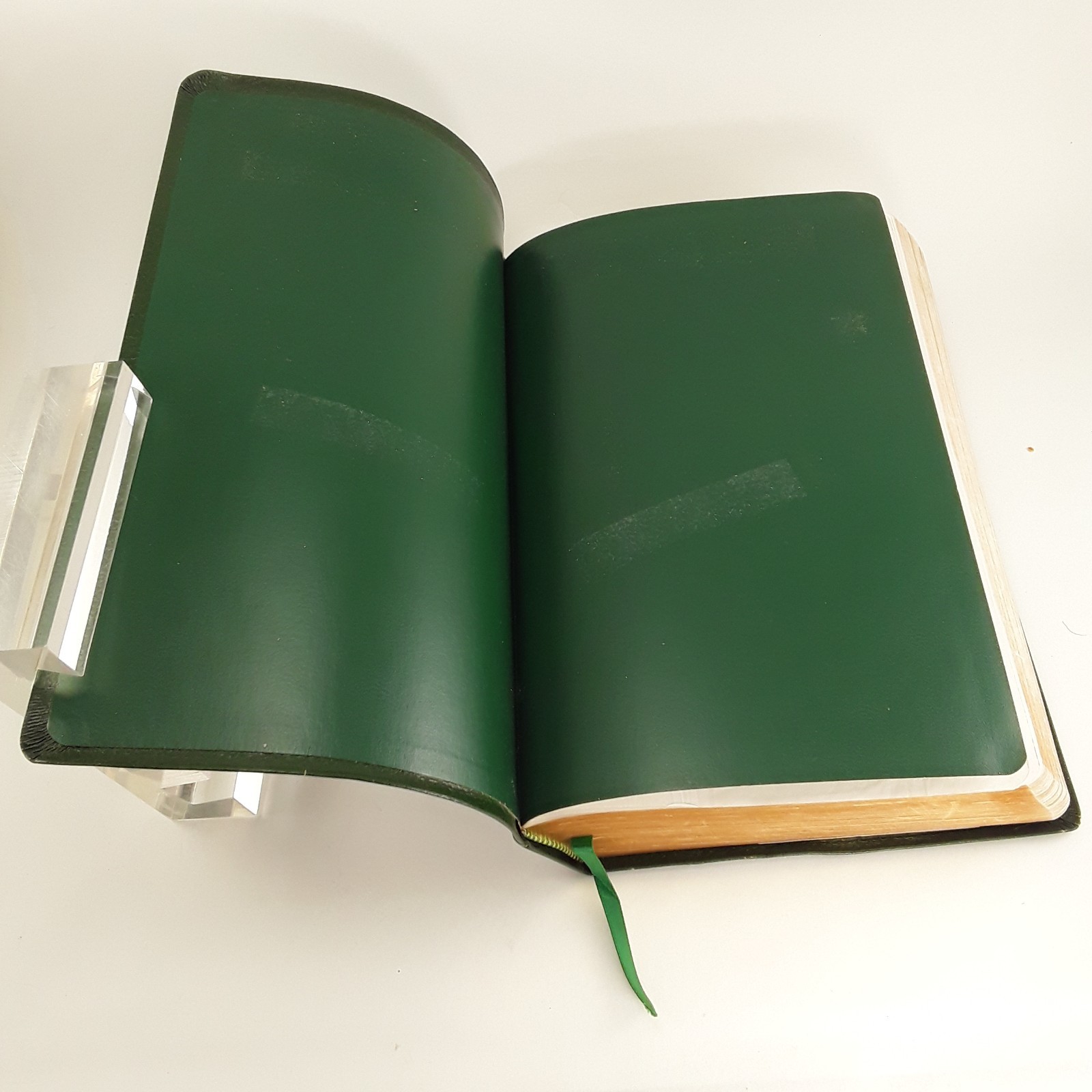 Spirit Filled Life Bible KJV, Red Letter, Green Bonded Leather,1991 Nelson 1355G
