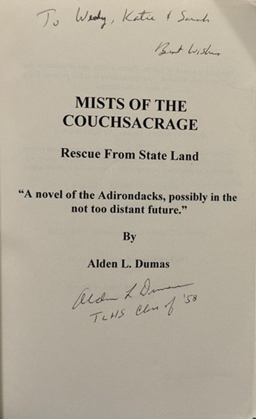 Mists of the Couchsacrage, Inscribed by Alden L. Dumas – VERY GOOD, RARE
