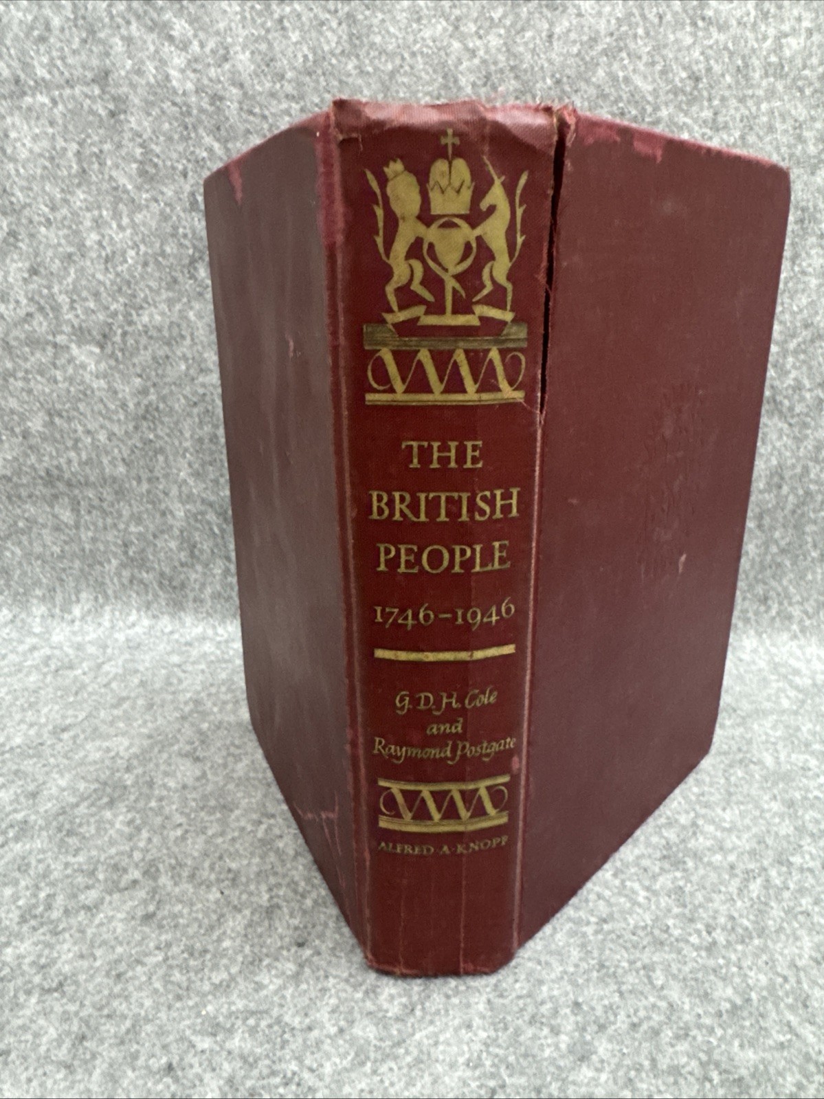 The British People 1746 – 1946 by G.D.H. Cole & Raymond Postgate 1947 HC